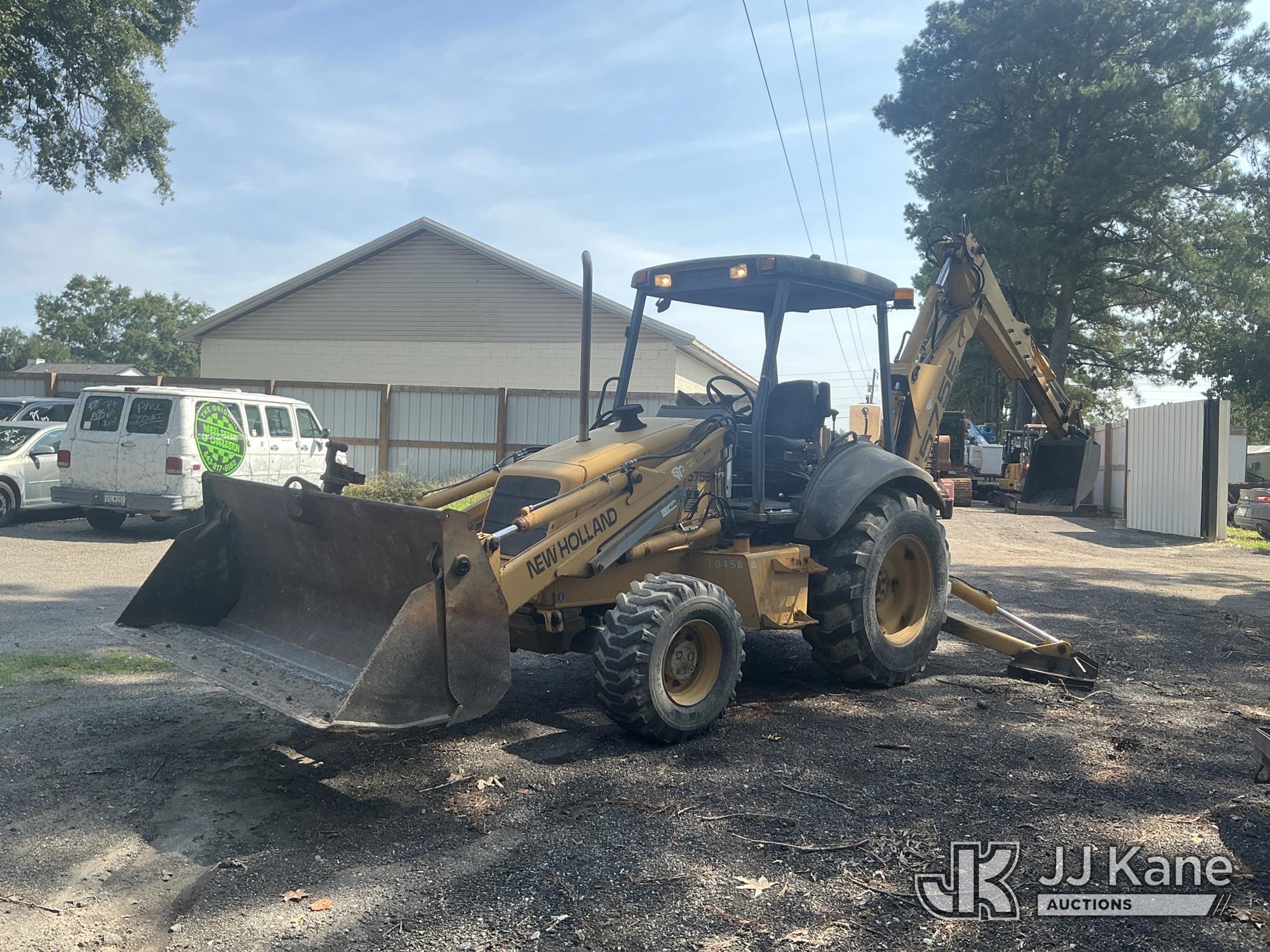 2000 New Holland/Ford 575E 4x4 Tractor Loader Extendahoe