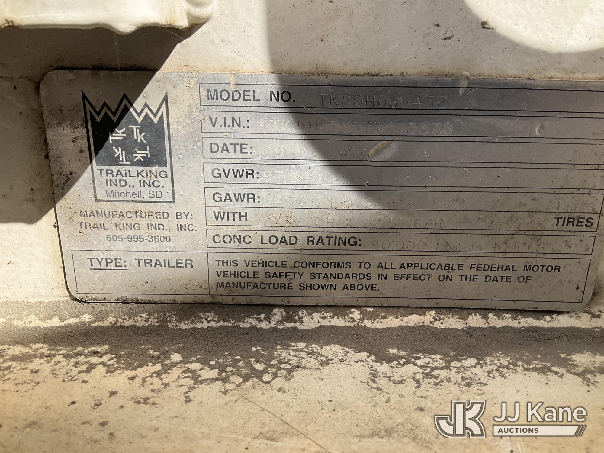 1996 Trail King TK80H