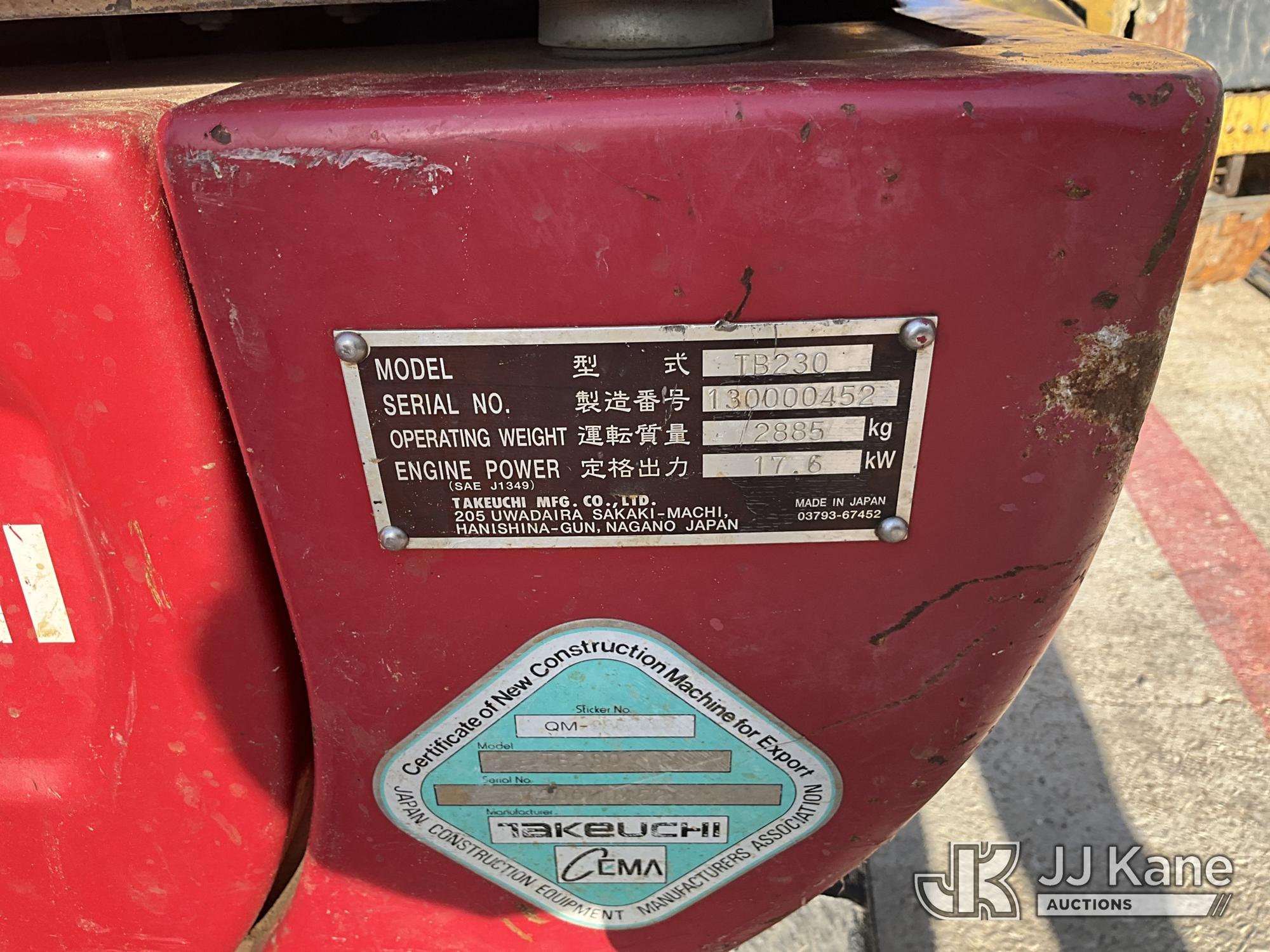 2015 Takeuchi TB230
