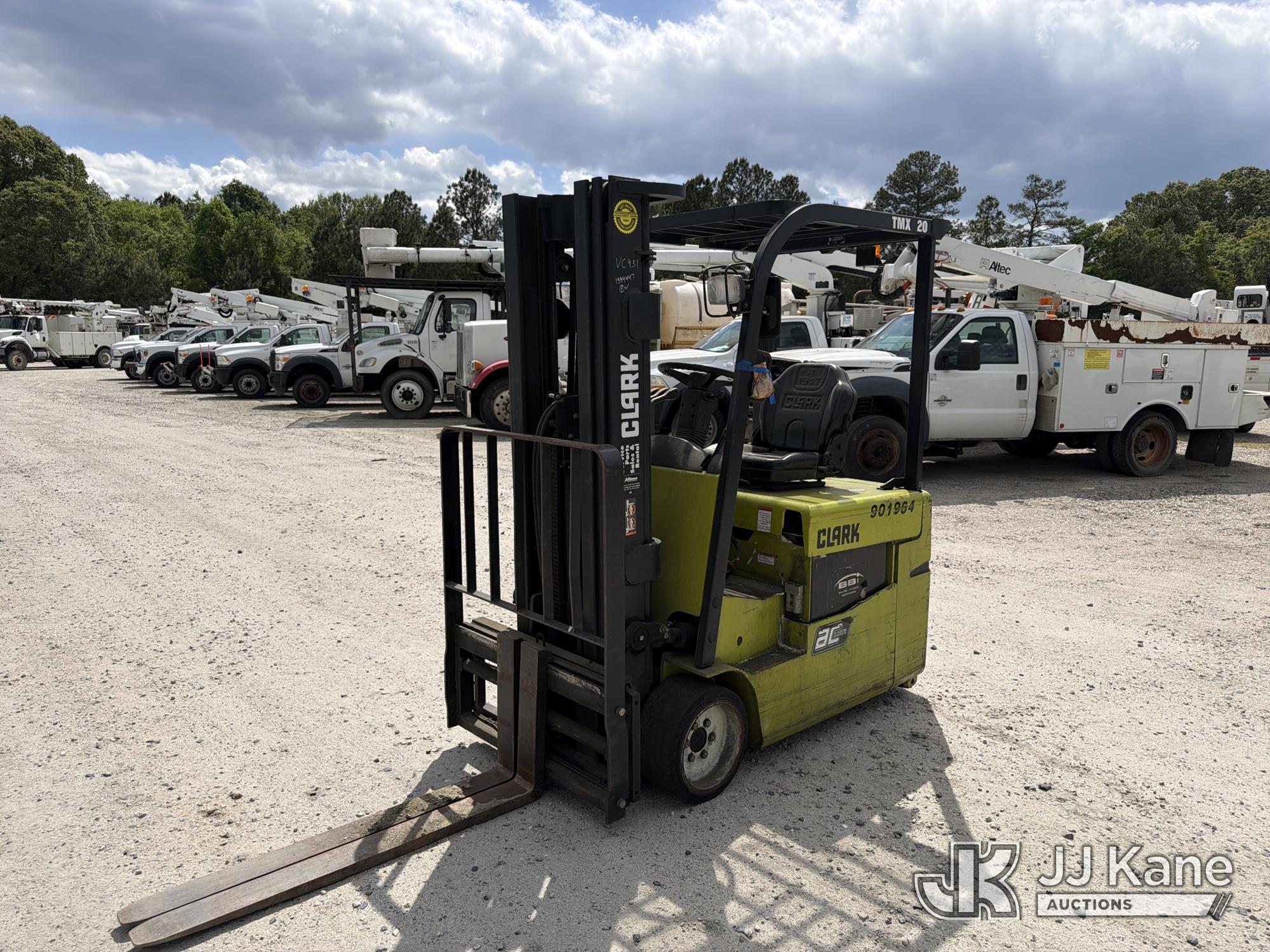 2010 Clark TMX20, 3,400# Solid Tired Forklift