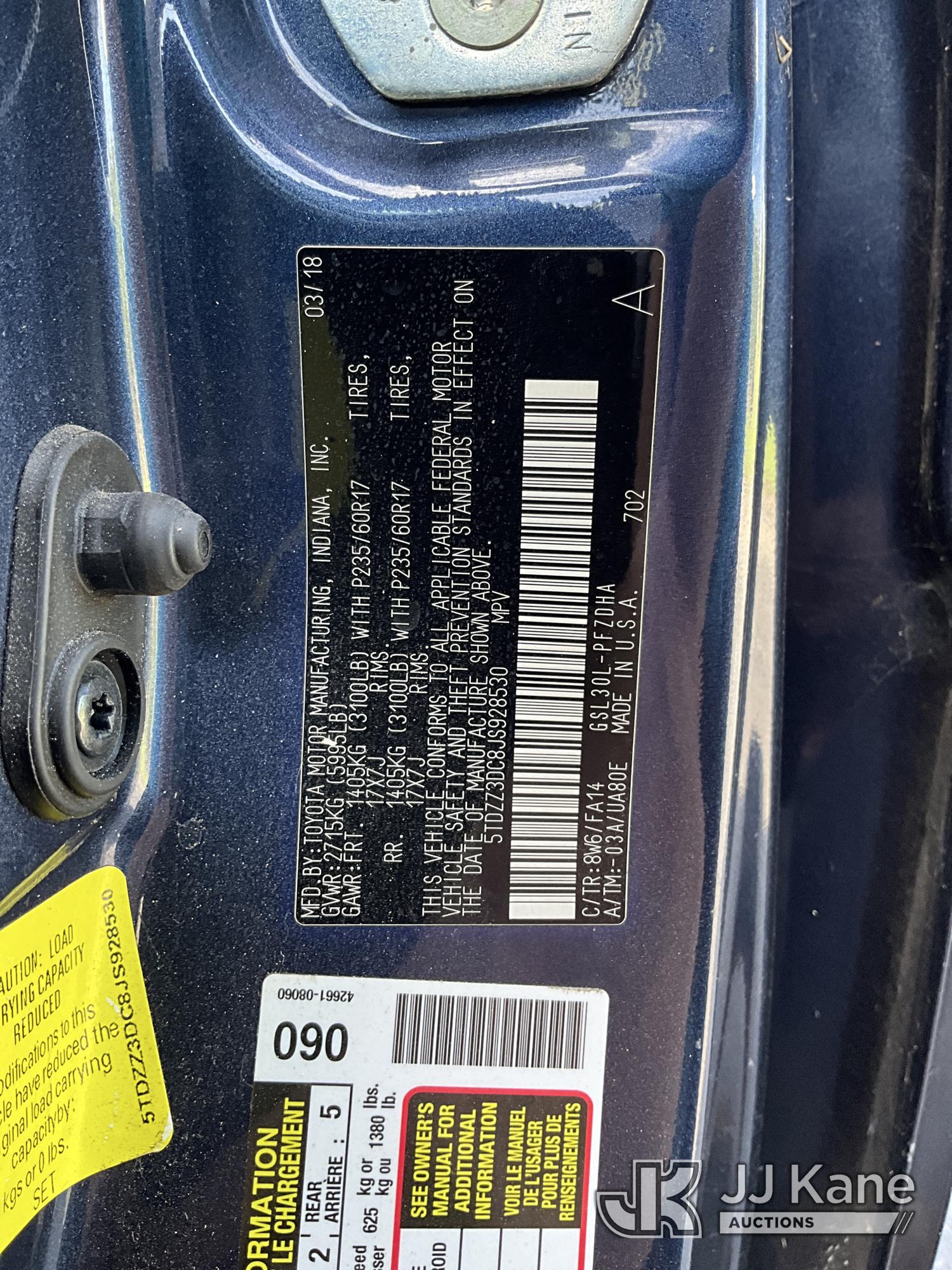 2018 Toyota Sienna