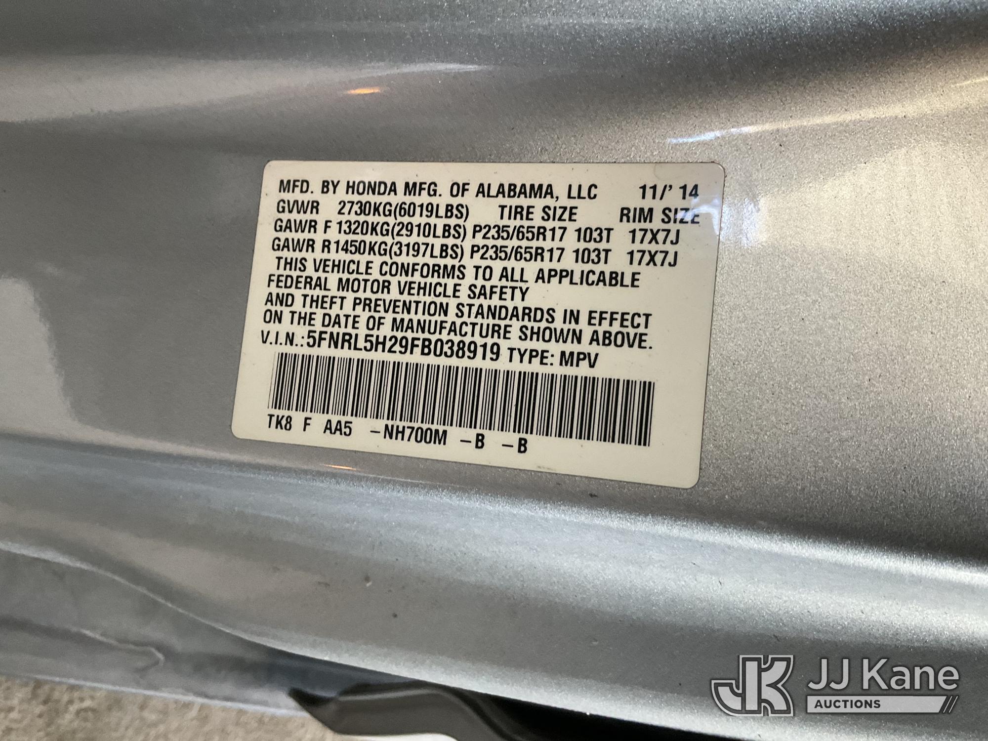 2015 Honda  ODYSSEY
