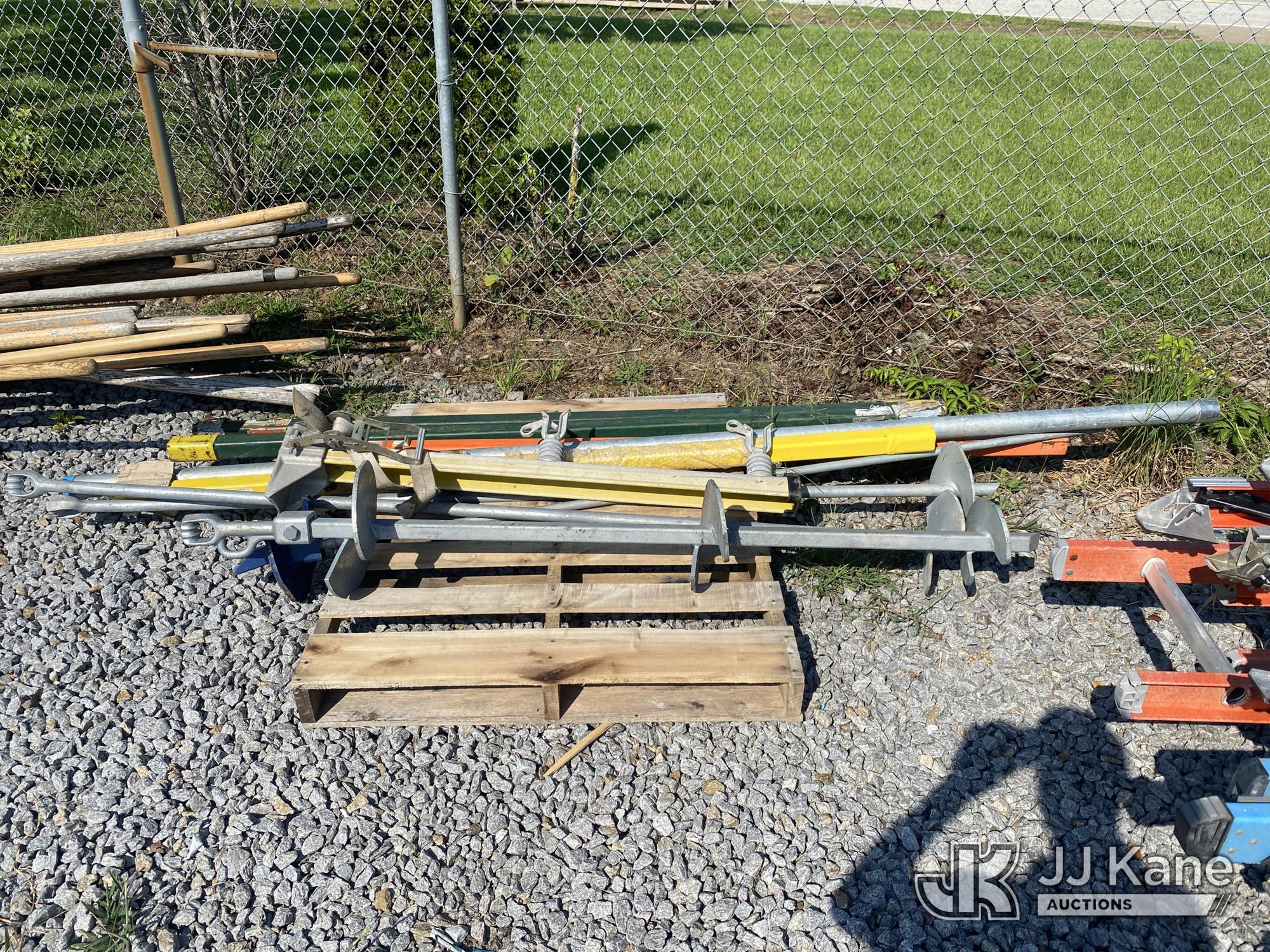 (1) Pallet of Earth/Ground Anchors & Anchor Rods NOTE: This unit is being sold AS IS/WHERE IS via Timed Auction and is located in Villa Rica