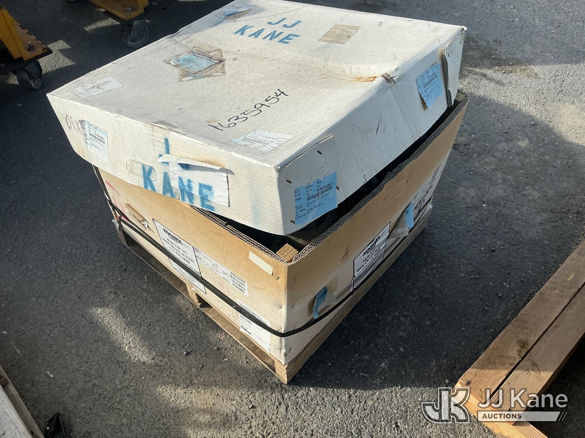 Box of Caster Wheels (Used ) NOTE: This unit is being sold AS IS/WHERE IS via Timed Auction and is located in Dixon