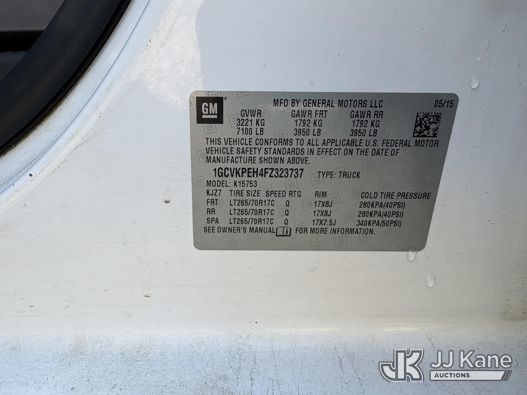 2015 Chevrolet Silverado 1500 4x4