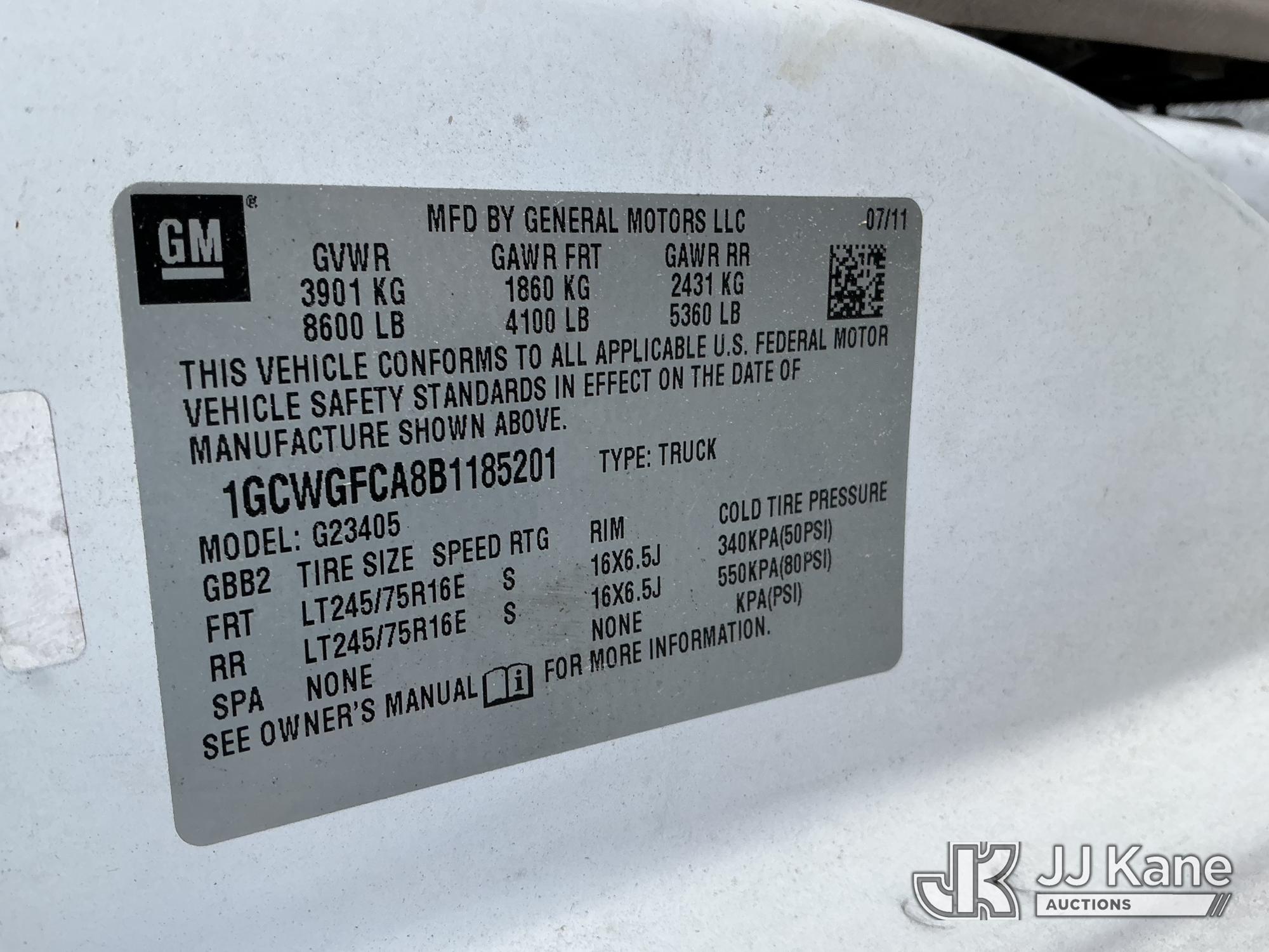 2011 Chevrolet EXPRESS G2500
