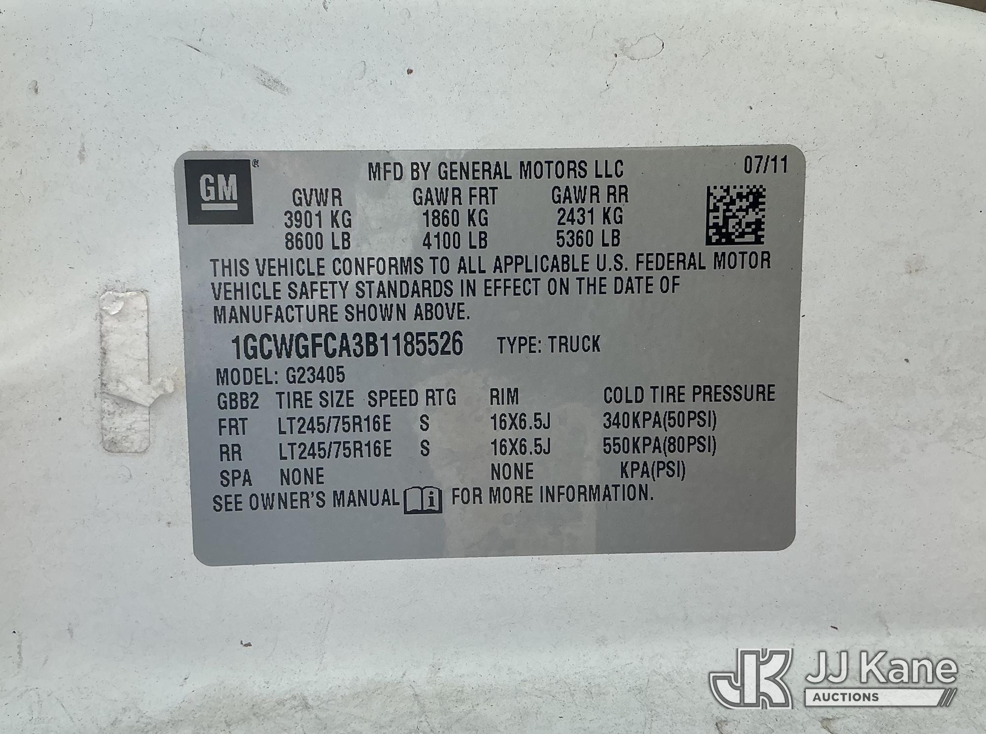 2011 Chevrolet EXPRESS G2500