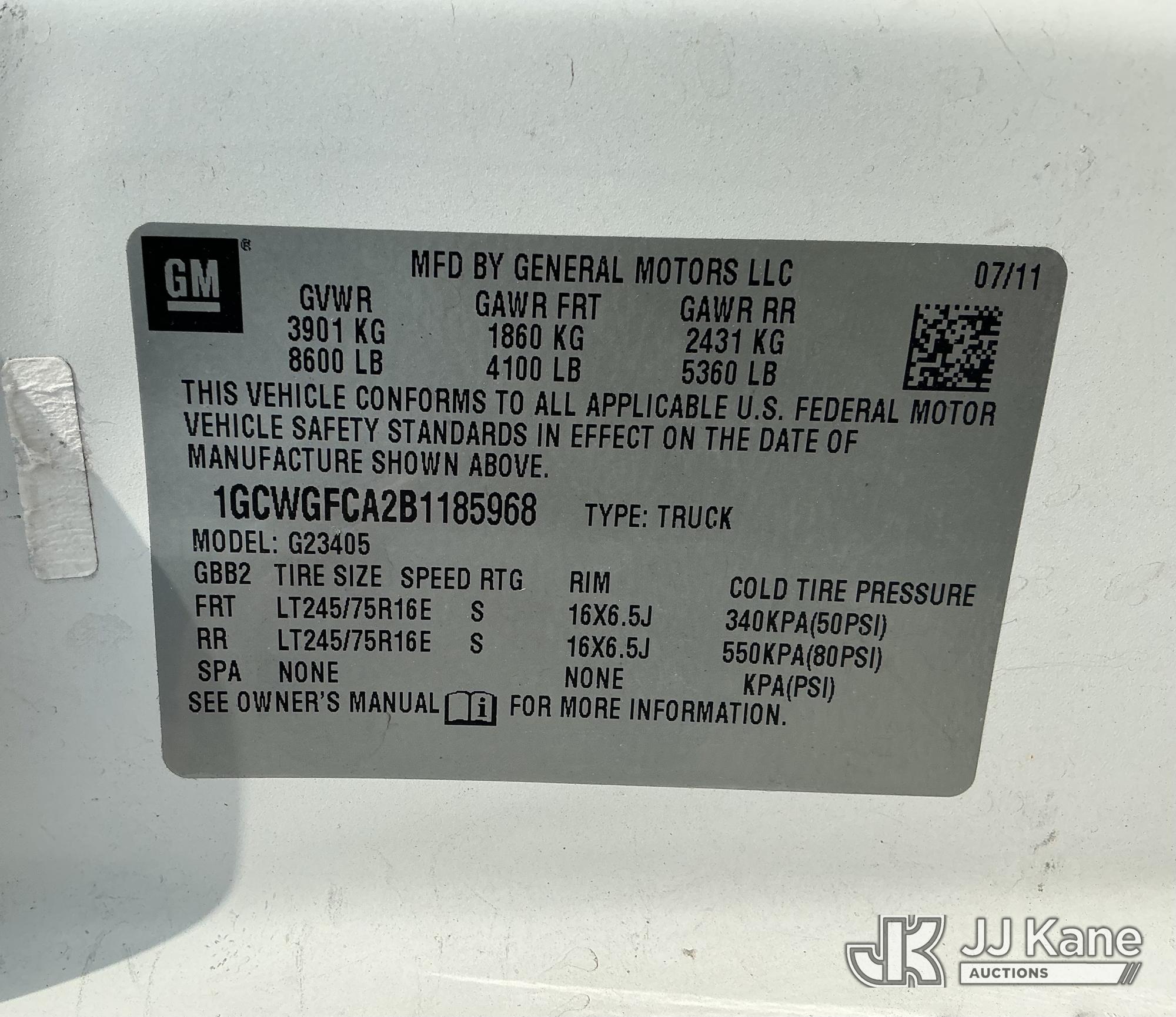 2011 Chevrolet EXPRESS G2500