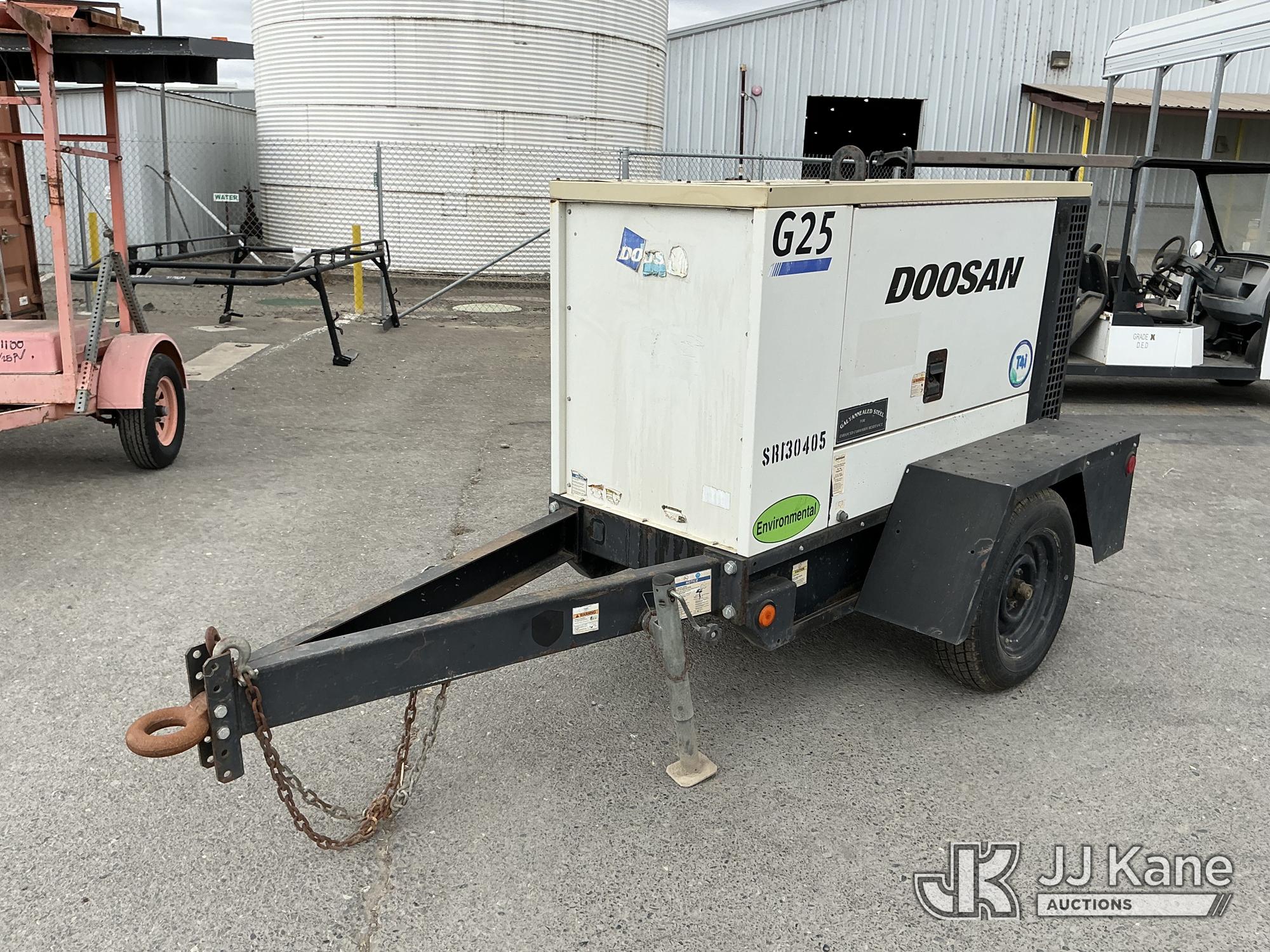 2012 Doosan/Ingersoll Rand G25 Portable Generator, Trailer mtd