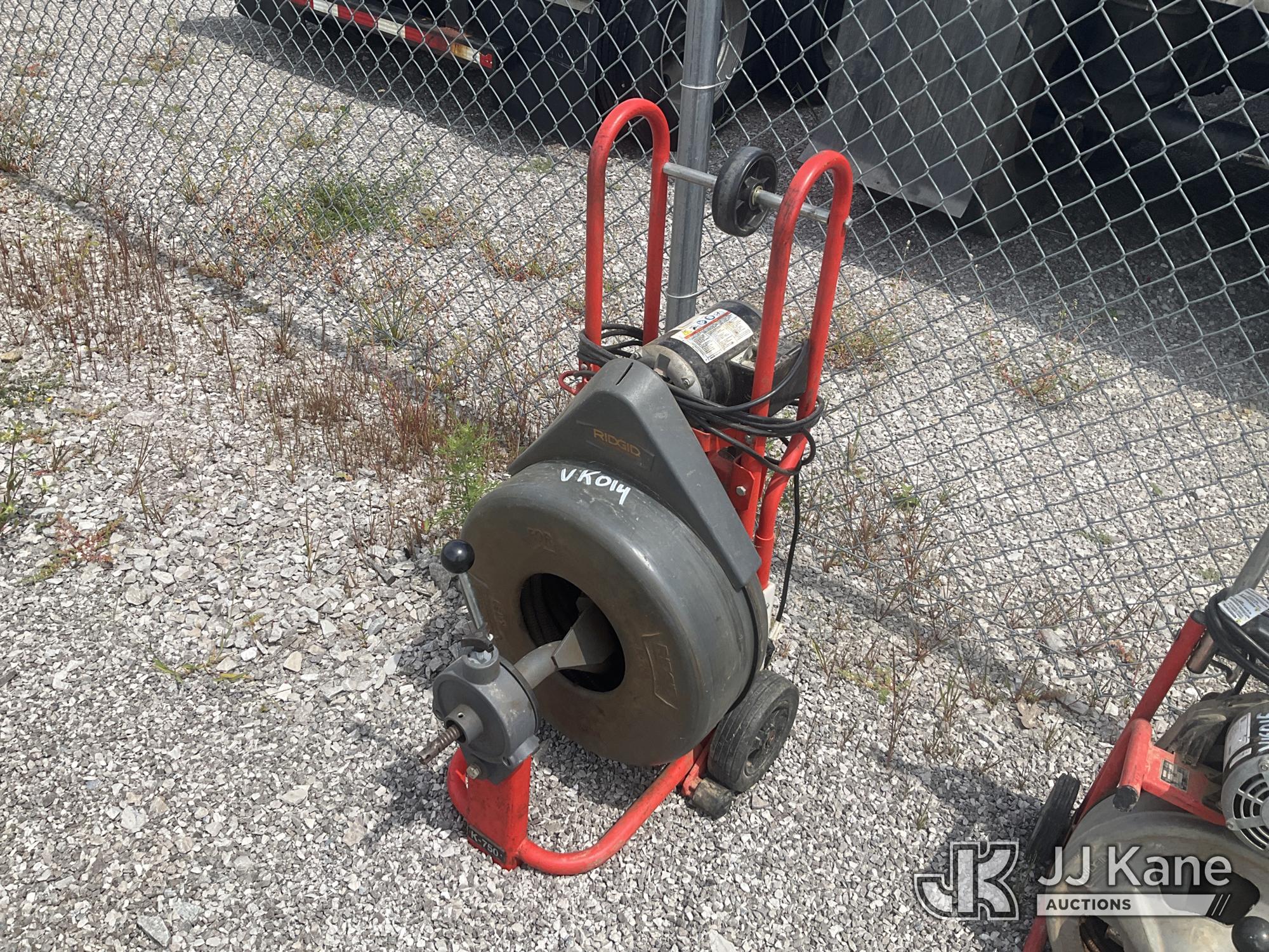 Ridgid K-750 Drain Snake NOTE: This unit is being sold AS IS/WHERE IS via Timed Auction and is located in Verona