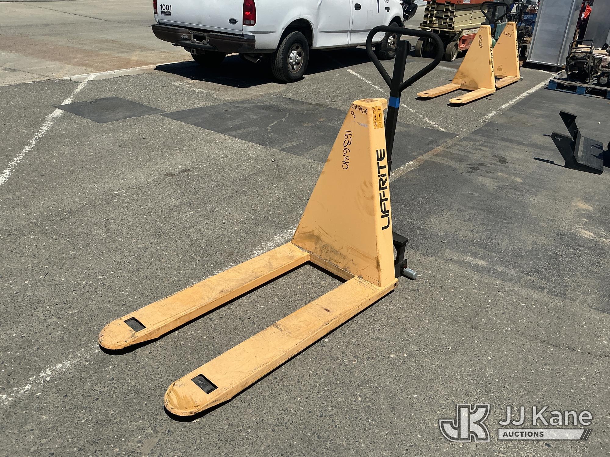 Lift-Rite Pallet Jack (Used) NOTE: This unit is being sold AS IS/WHERE IS via Timed Auction and is located in Dixon