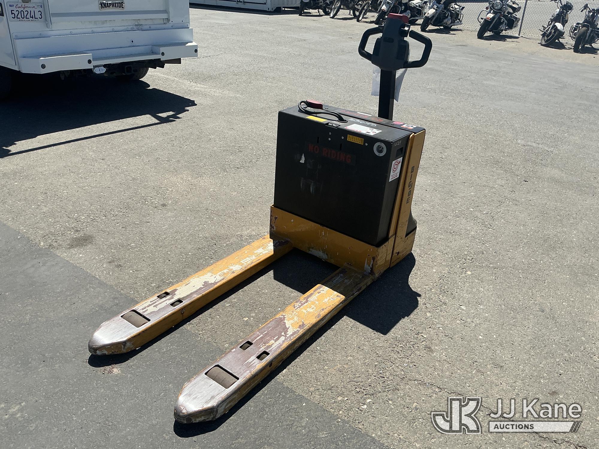 Big Joe Motorized Pallet Jack (Operates ) NOTE: This unit is being sold AS IS/WHERE IS via Timed Auction and is located in Dixon