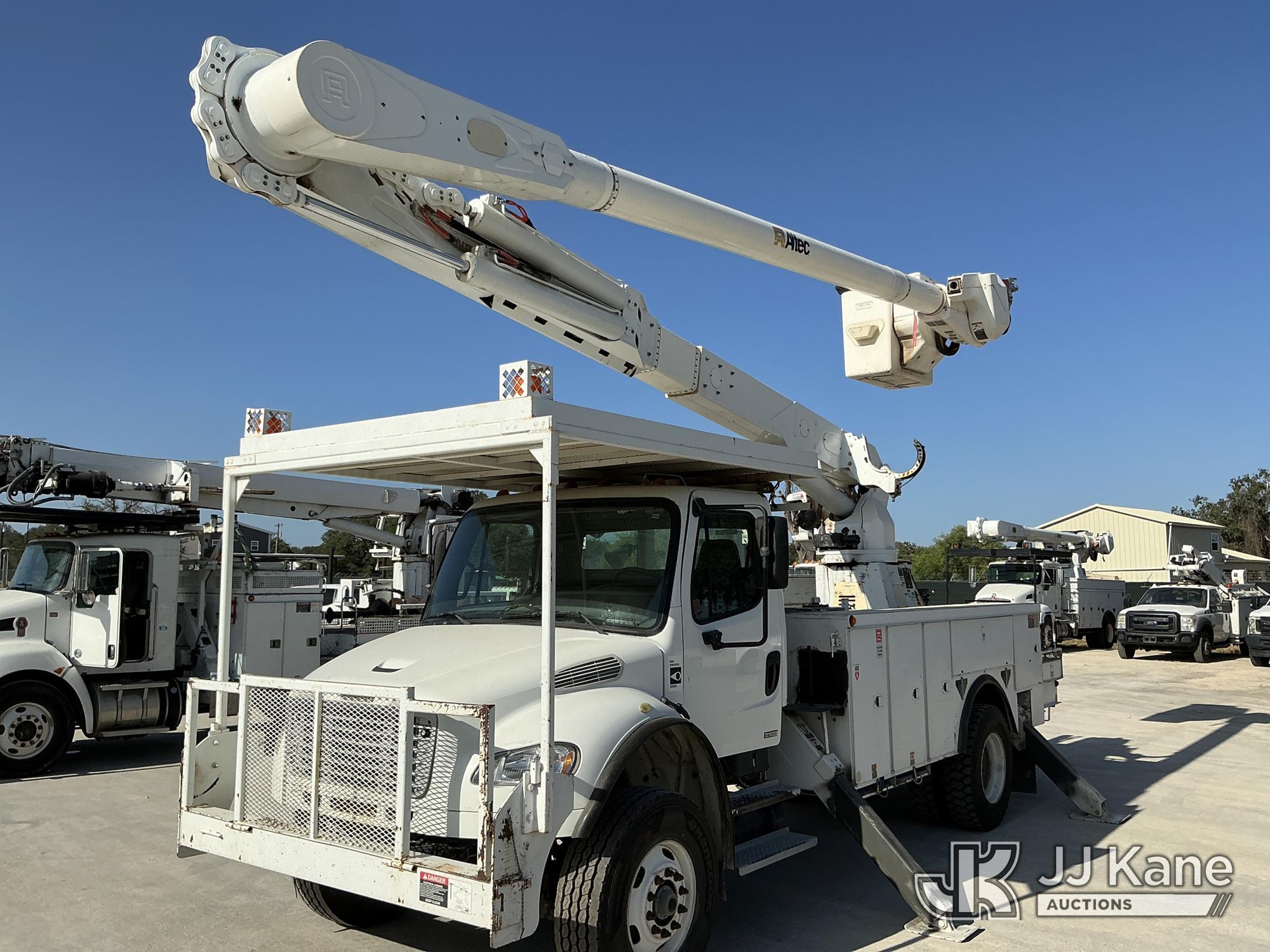 Altec AM60, Over-Center Material Handling Bucket Truck rear mounted on 2010 Freightliner M2 106 Utility Truck, Co-Operative Owned & Maintained