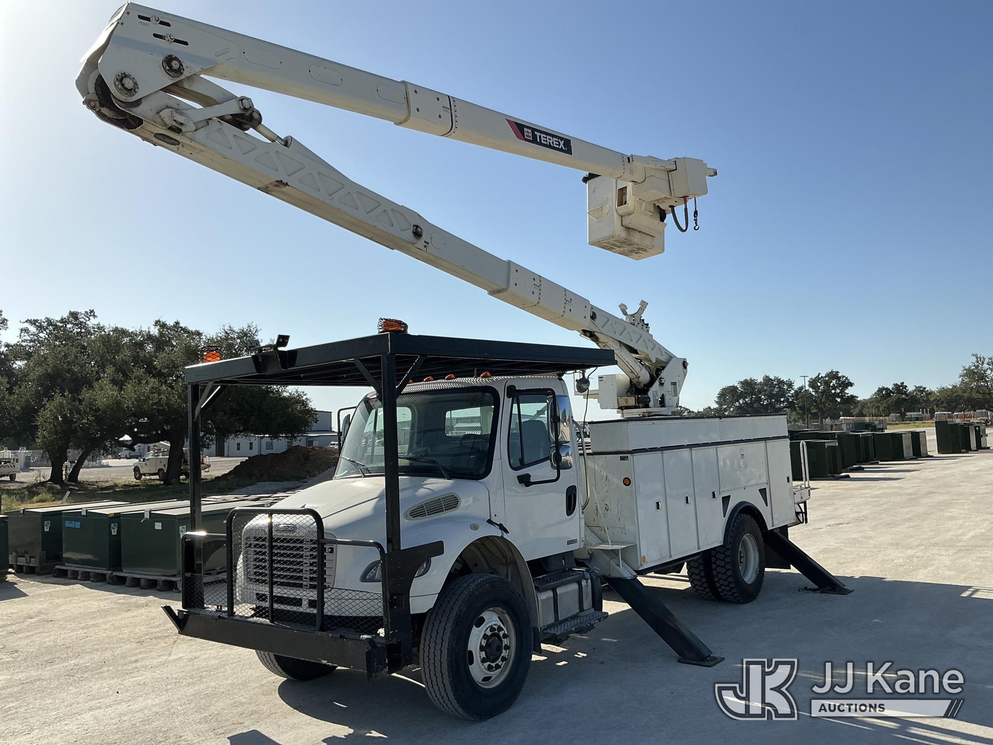 Terex HI-Ranger HRX-60, Material Handling Bucket Truck rear mounted on 2012 Freightliner M2 106 Utility Truck, Co-Operative Owned & Maintained