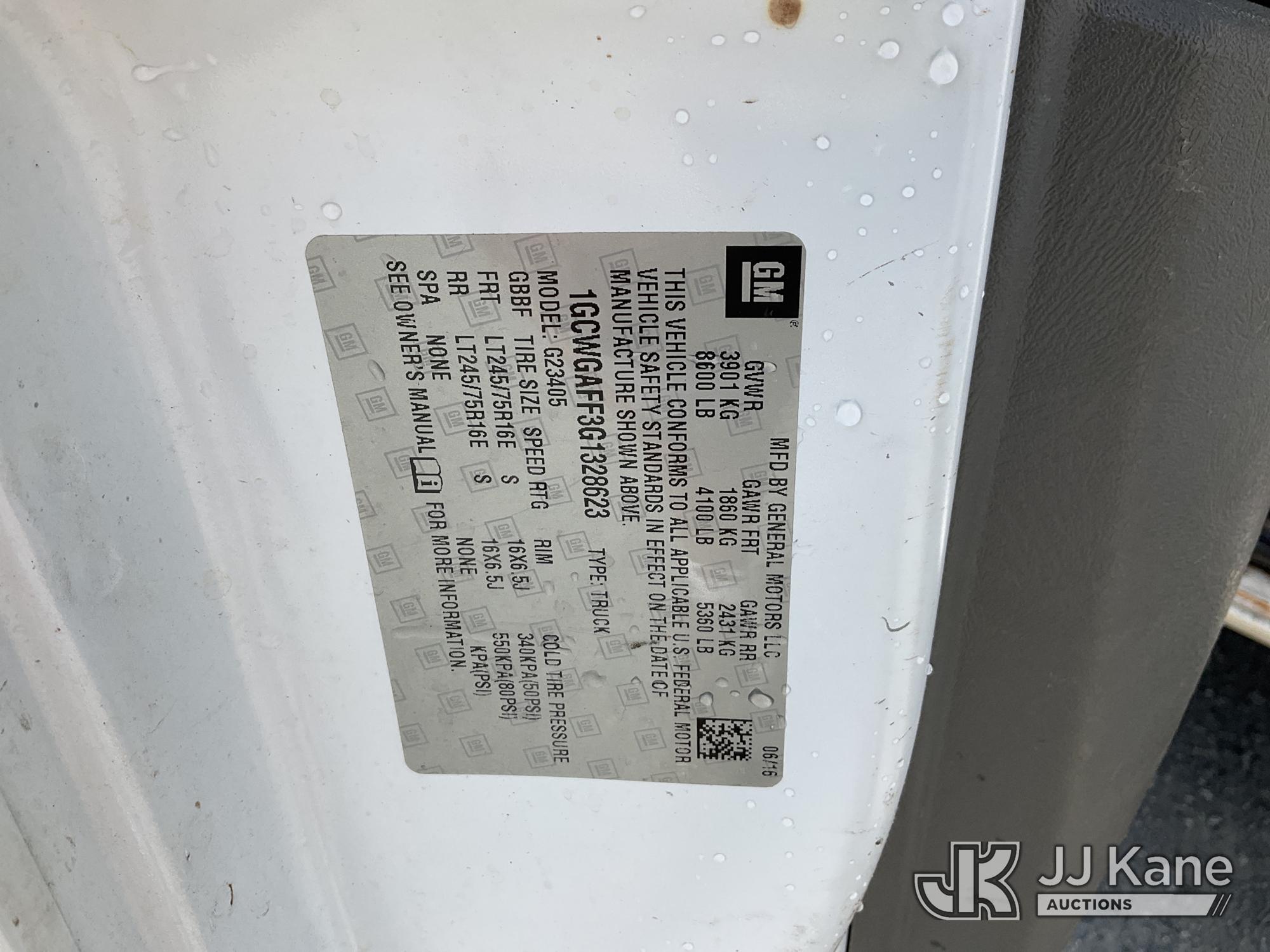 2016 Chevrolet EXPRESS G2500