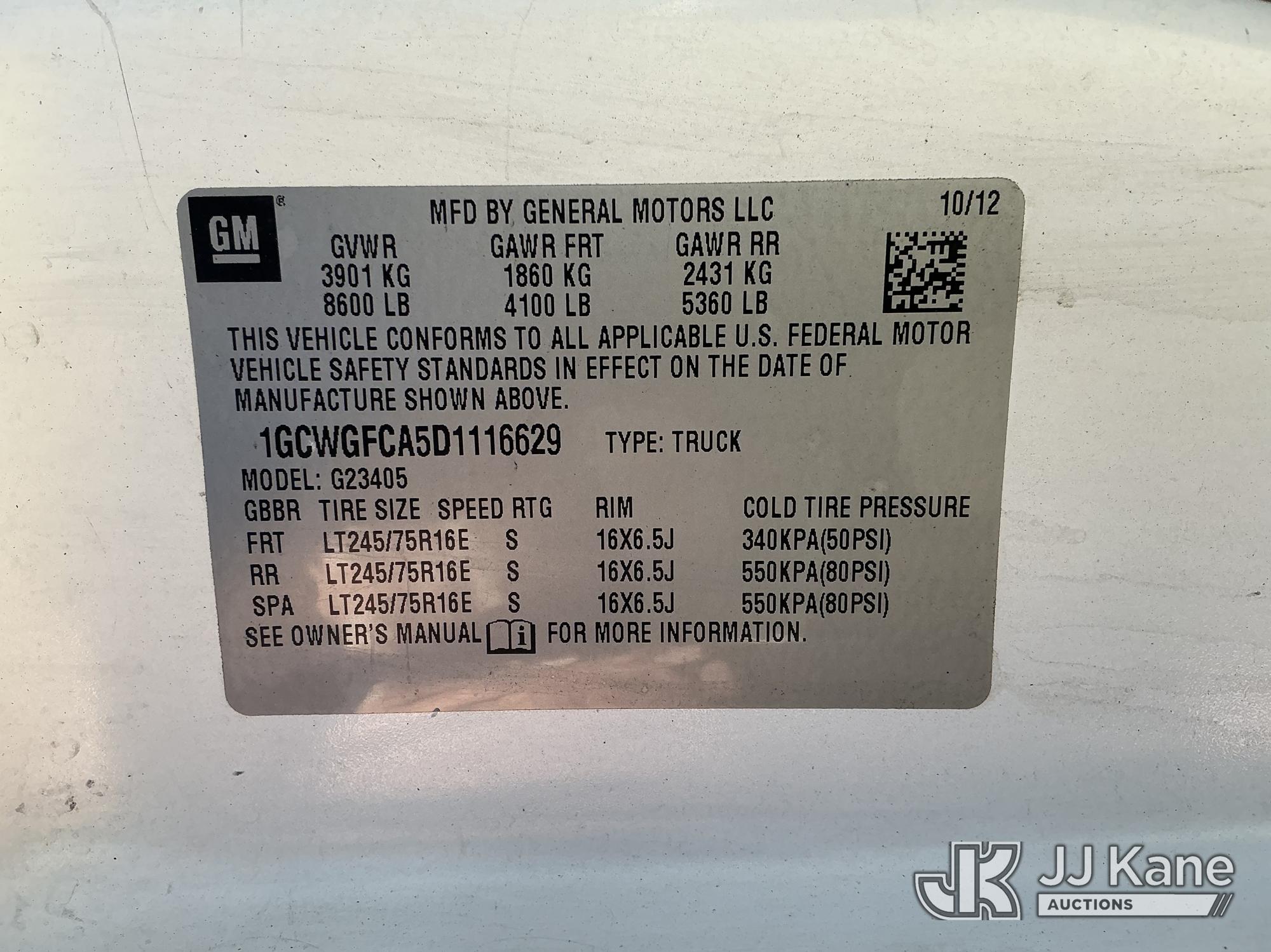 2013 Chevrolet EXPRESS 2500