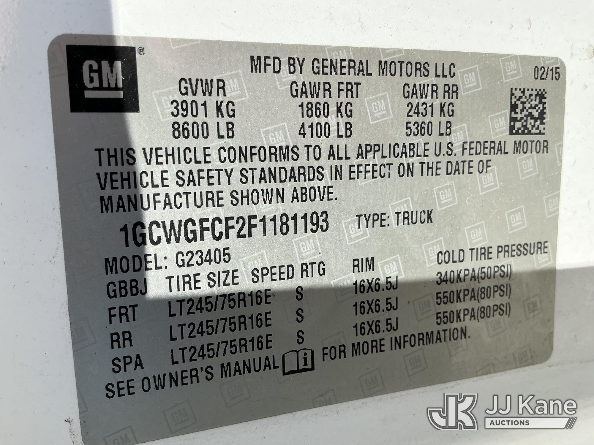 2015 Chevrolet EXPRESS 2500