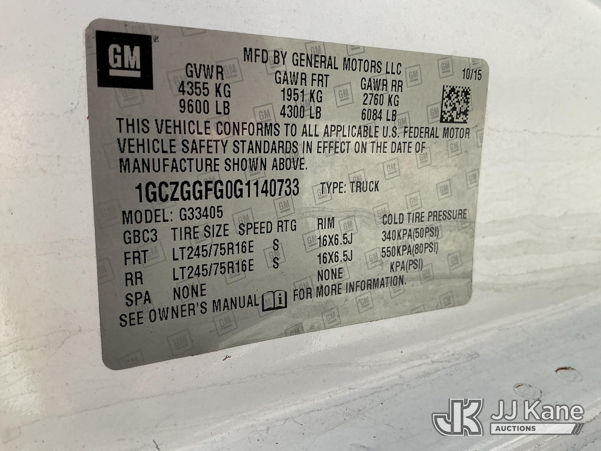 2016 Chevrolet EXPRESS 3500