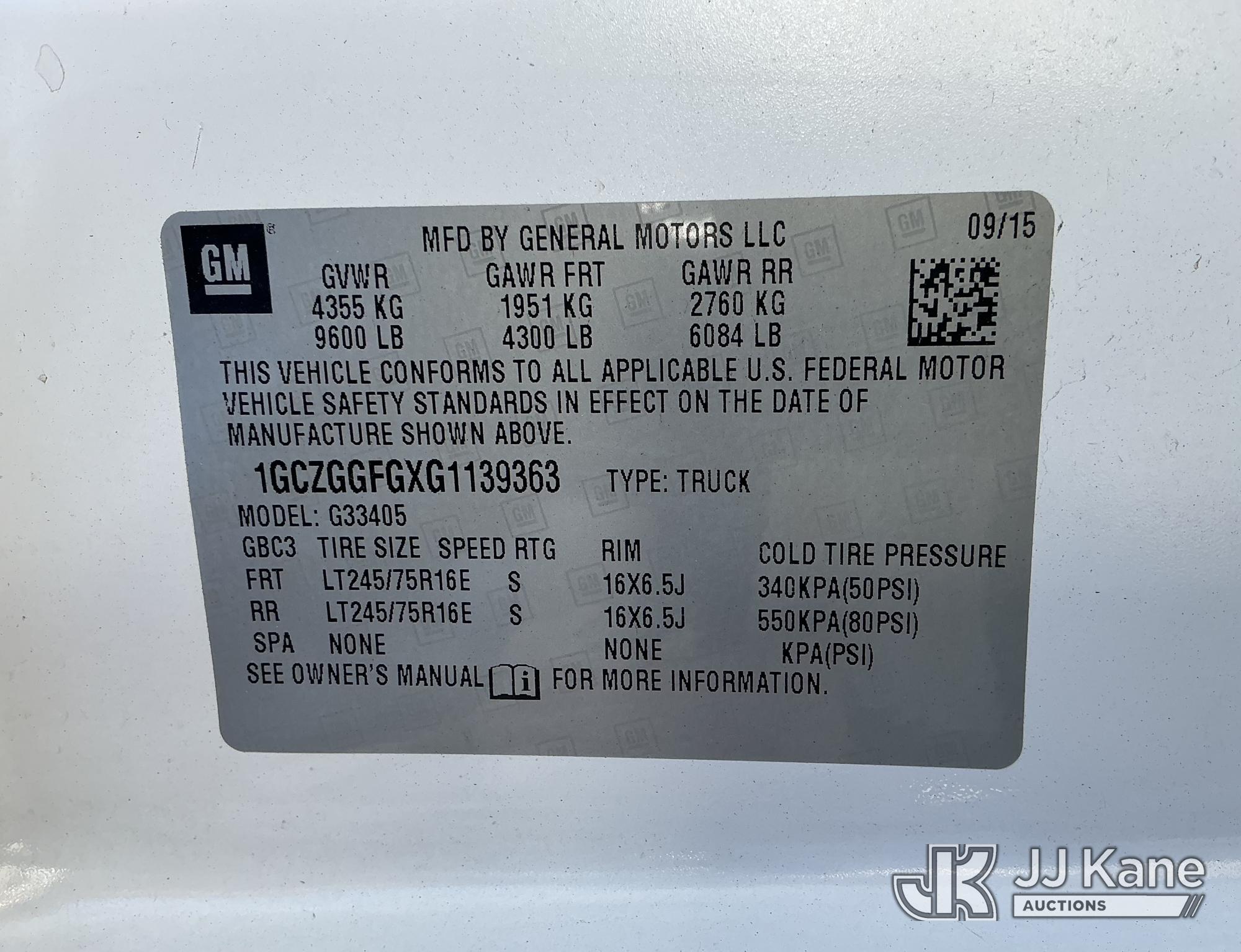 2016 Chevrolet EXPRESS 3500