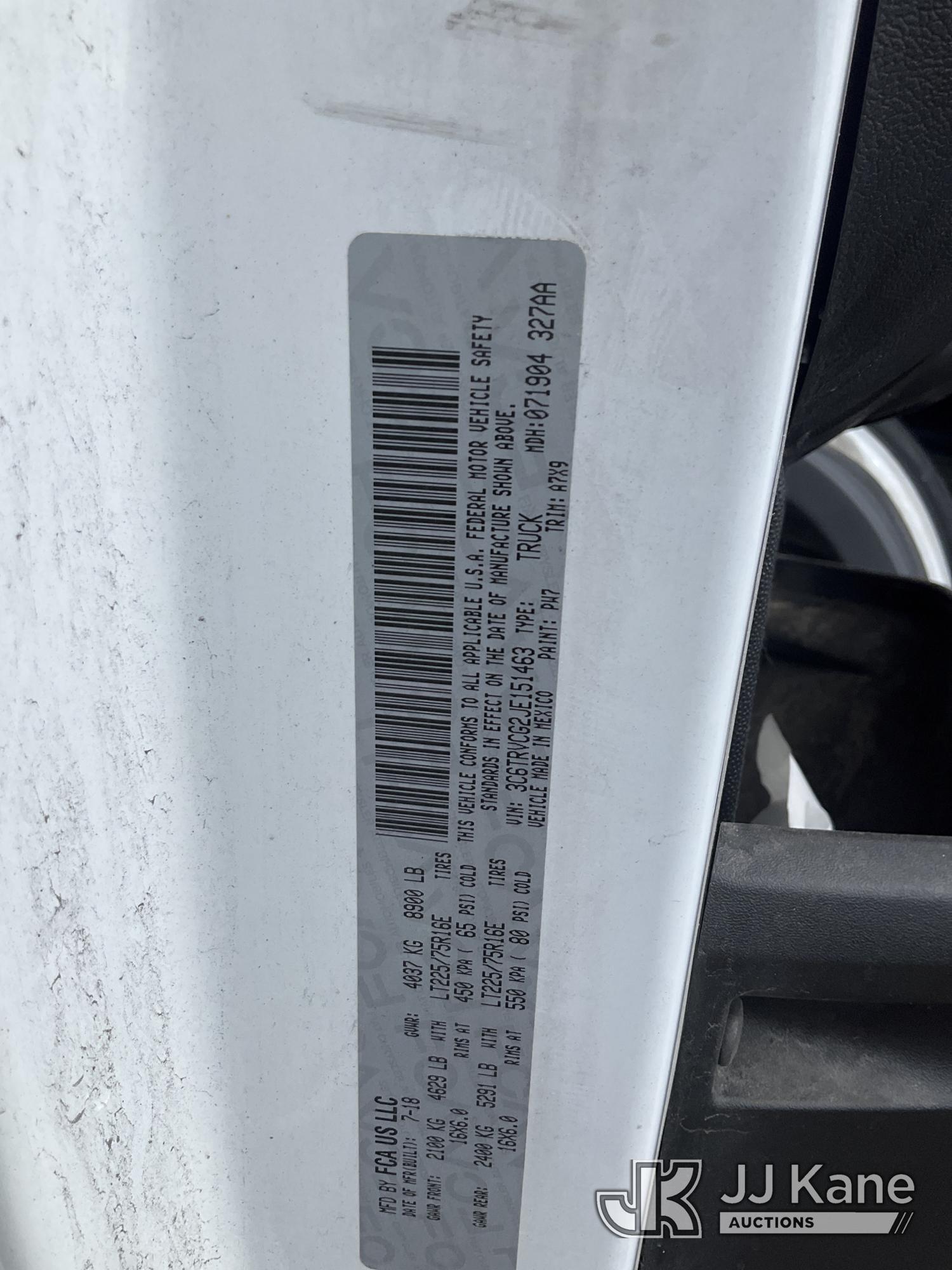 2018 Ram PROMASTER 2500