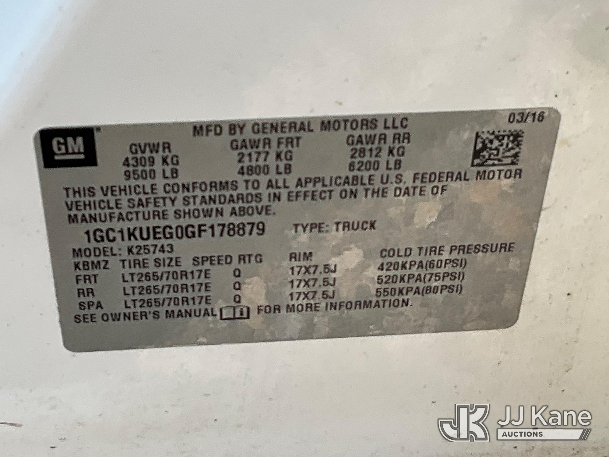 2016 Chevrolet SILVERADO 2500HD 4X4