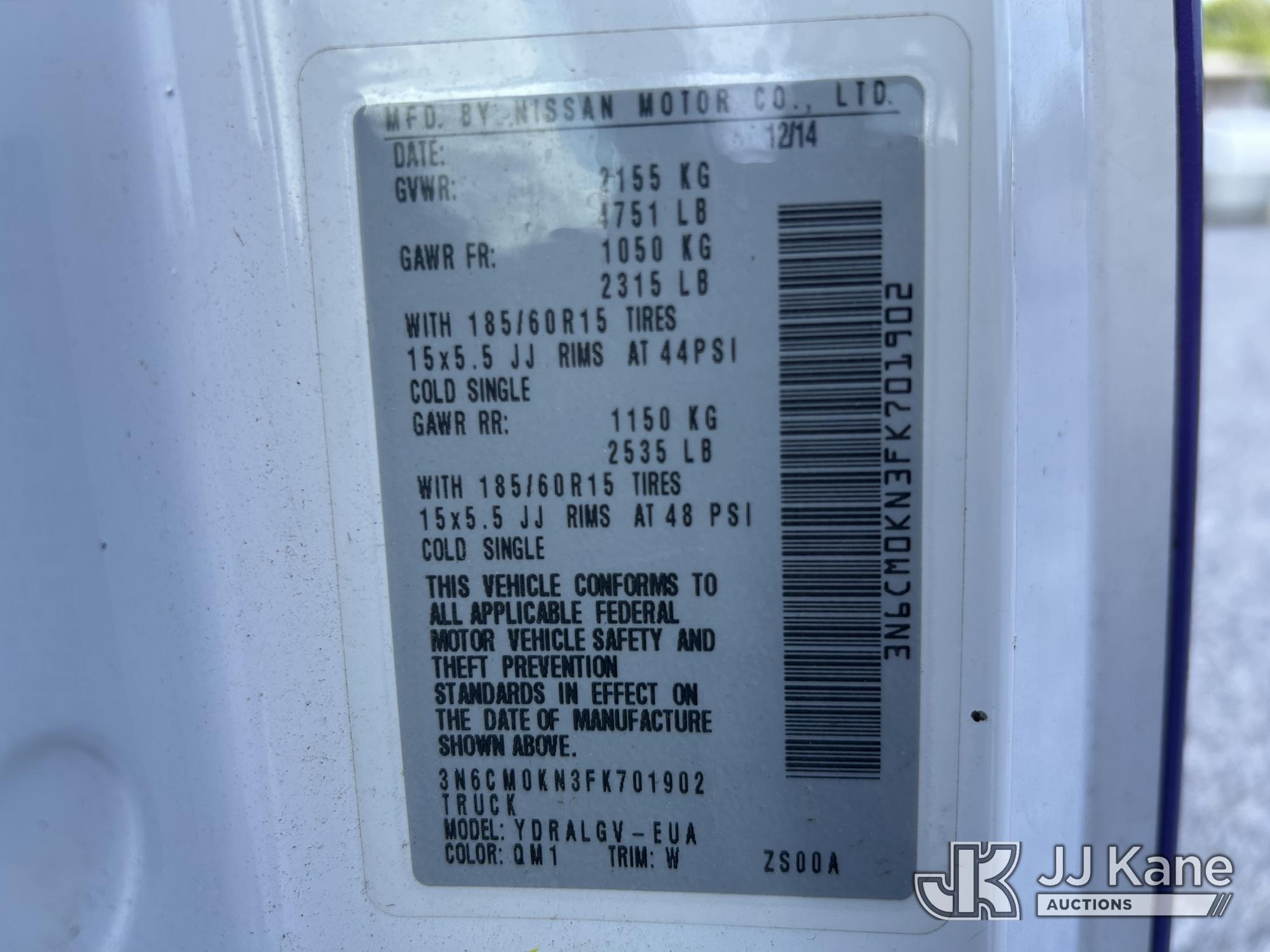2015 Nissan NV200