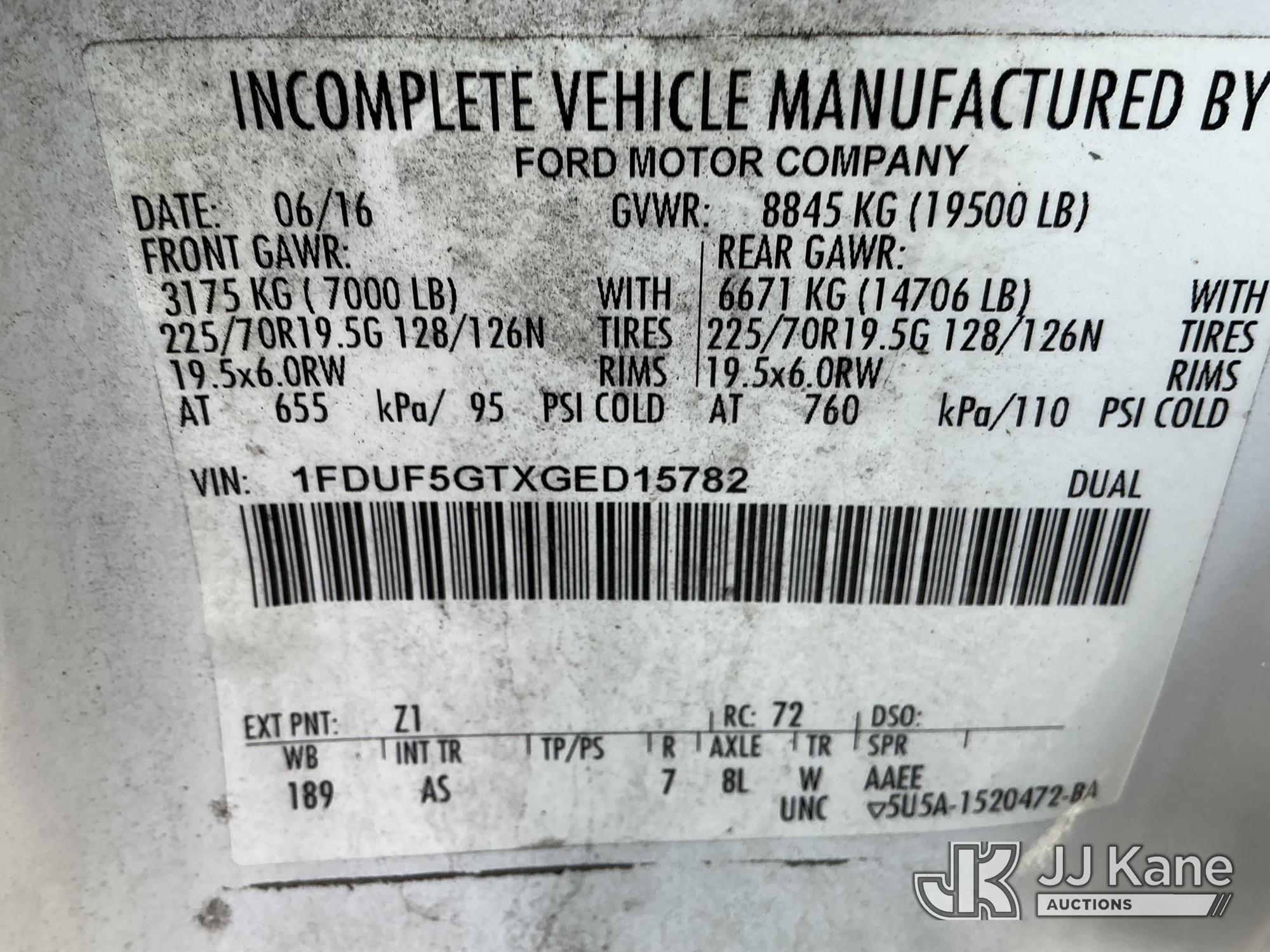 2016 Ford F550 2WD