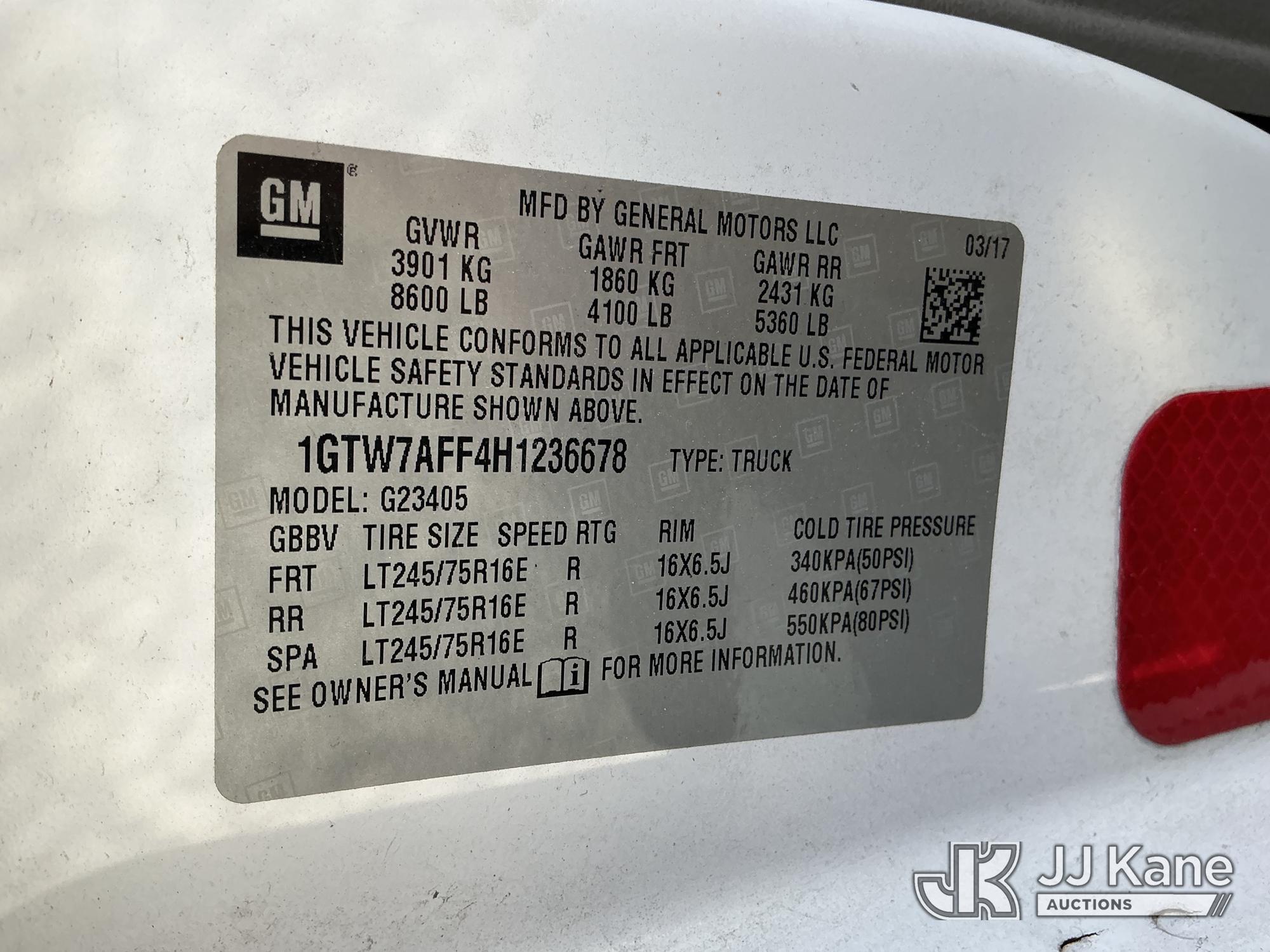 2017 GMC SAVANA G2500