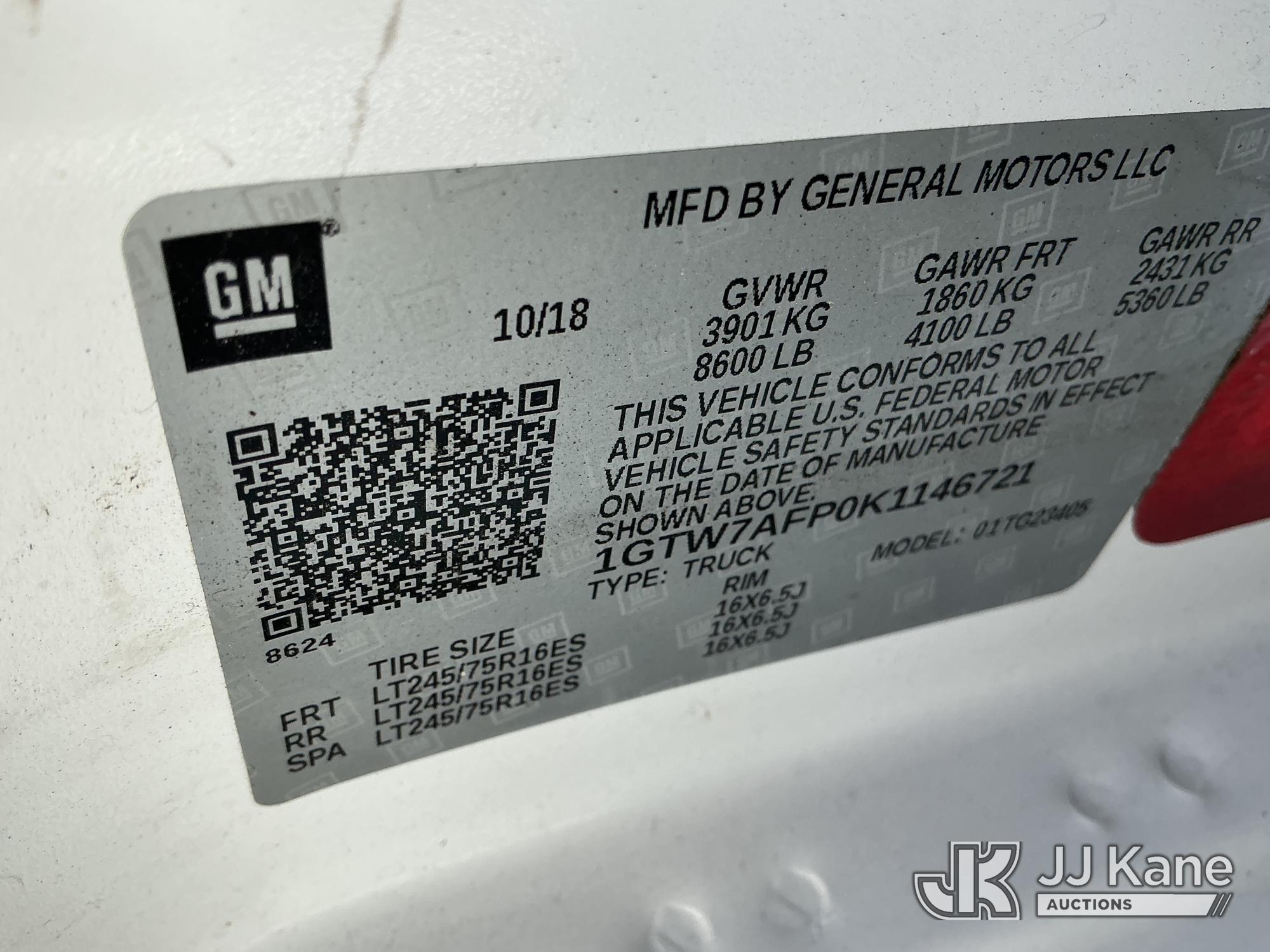 2019 GMC SAVANA
