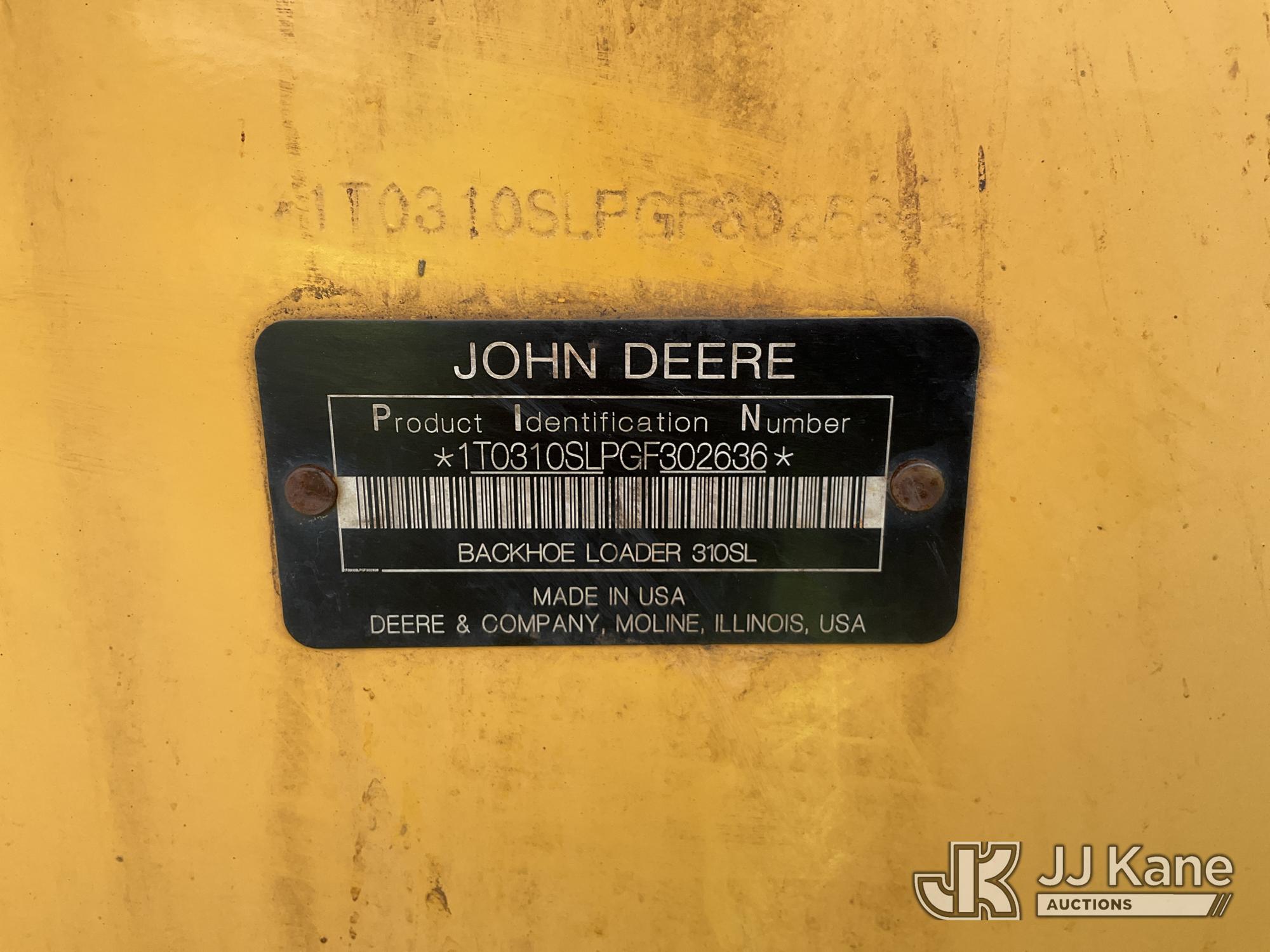 2016 John Deere 310SL 4X4