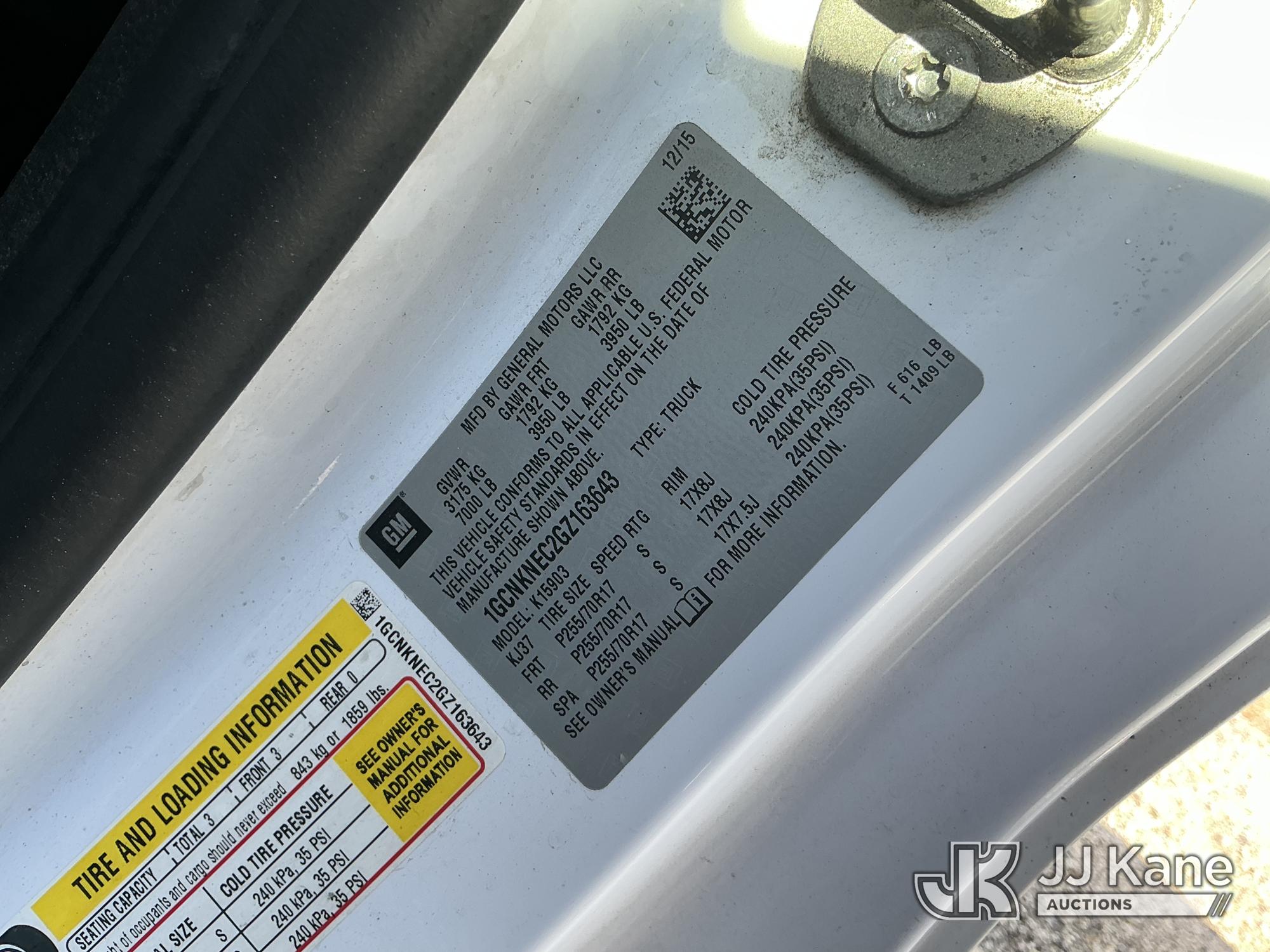 2016 Chevrolet SILVERADO 1500 4X4