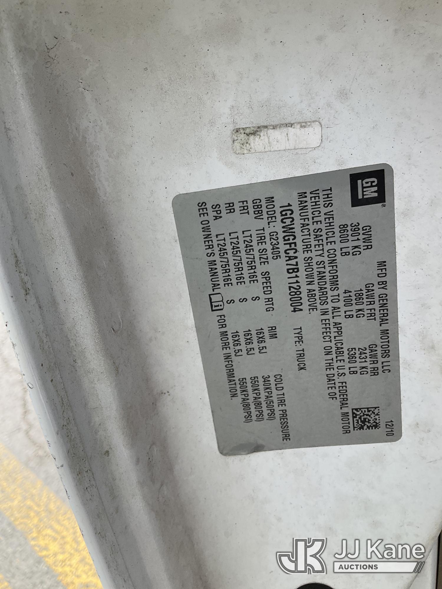 2011 Chevrolet EXPRESS G2500