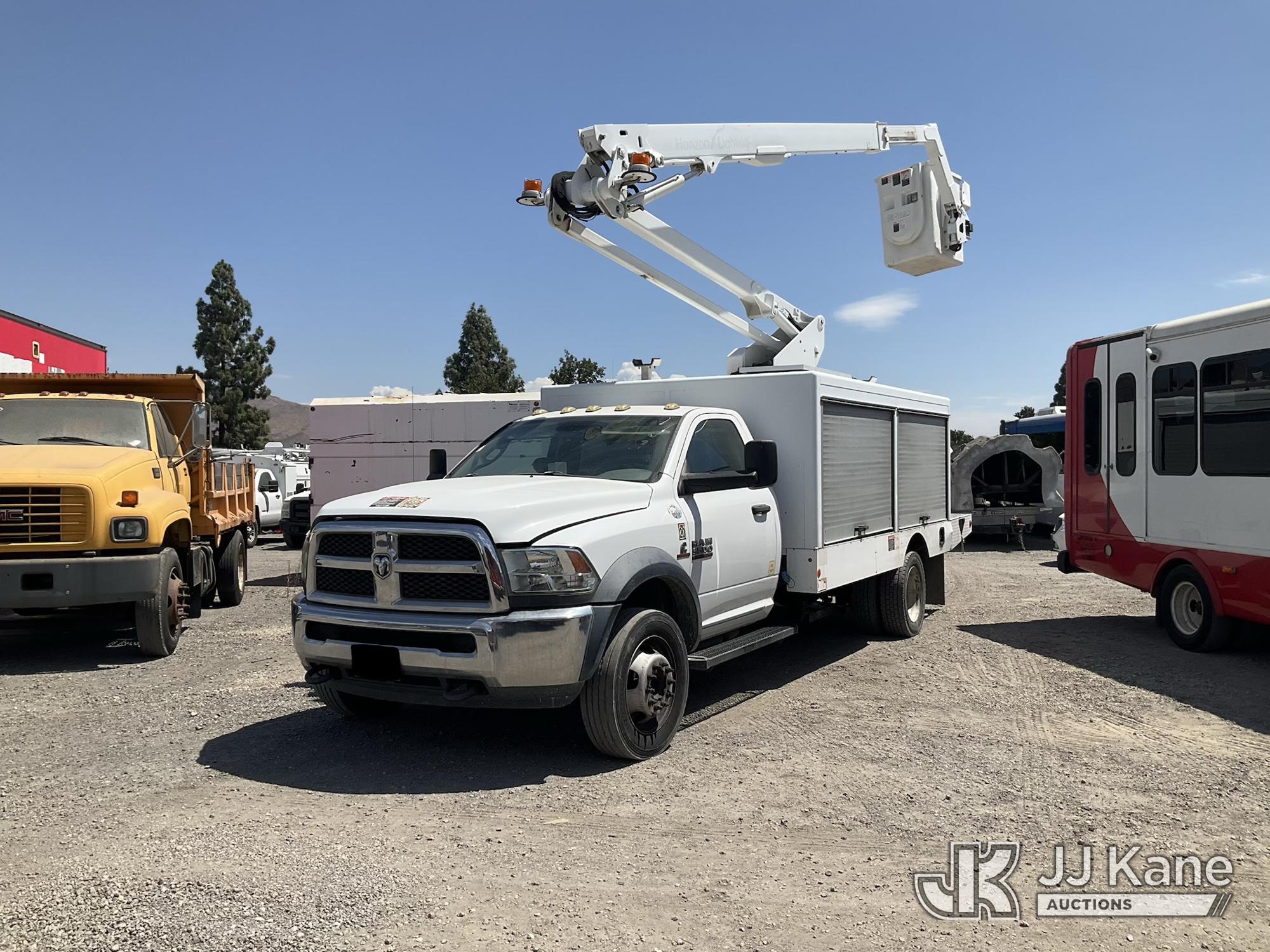 Altec AT248F, Articulating & Telescopic Bucket Truck mounted behind cab on 2013 RAM 5500 Regular Cab LWB DRW Service Truck