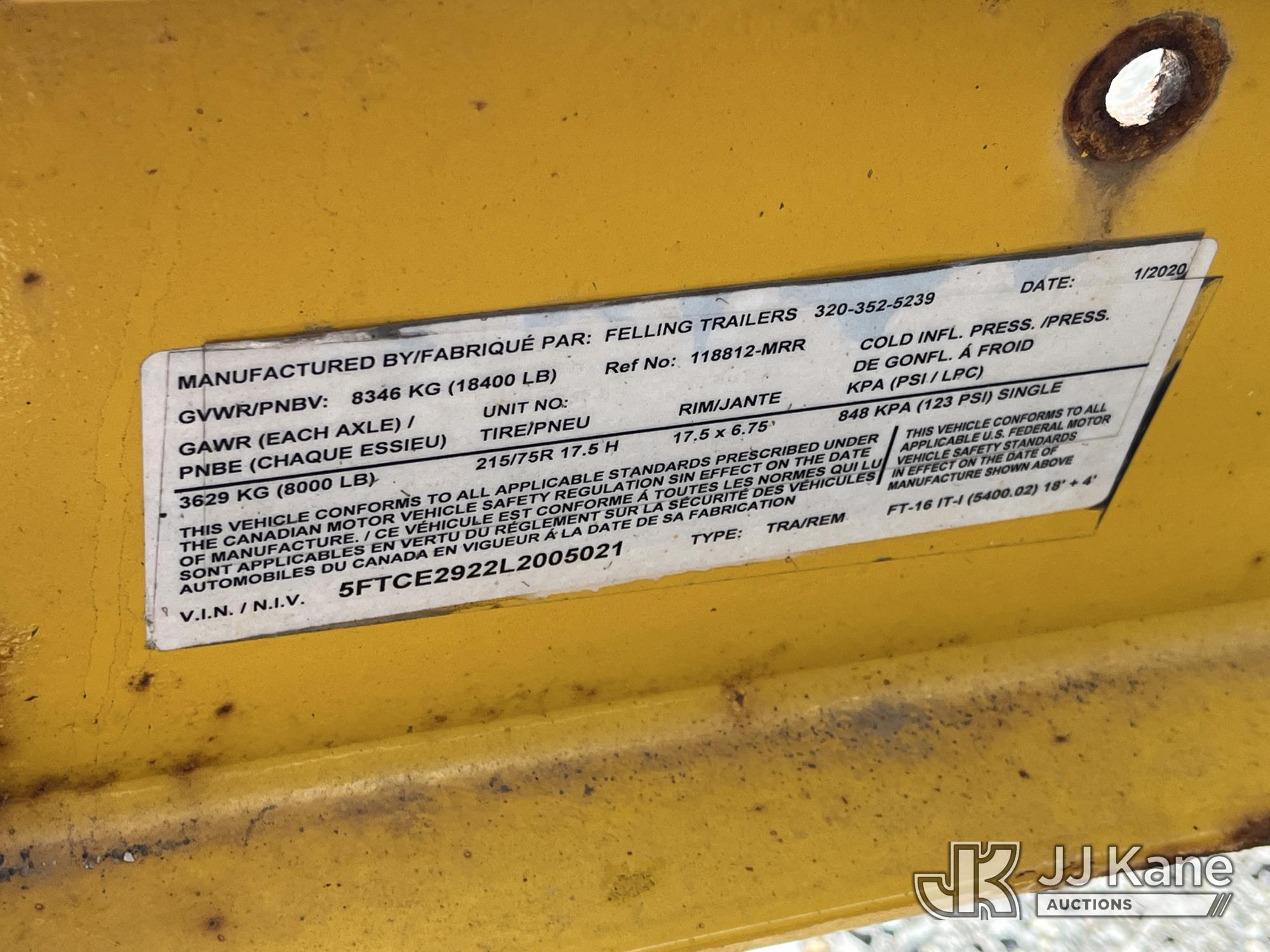 2020 Felling Trailers, Inc. FT-16