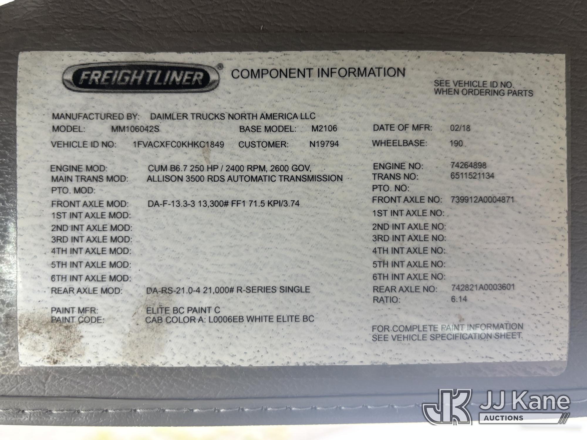 2019 Freightliner M2