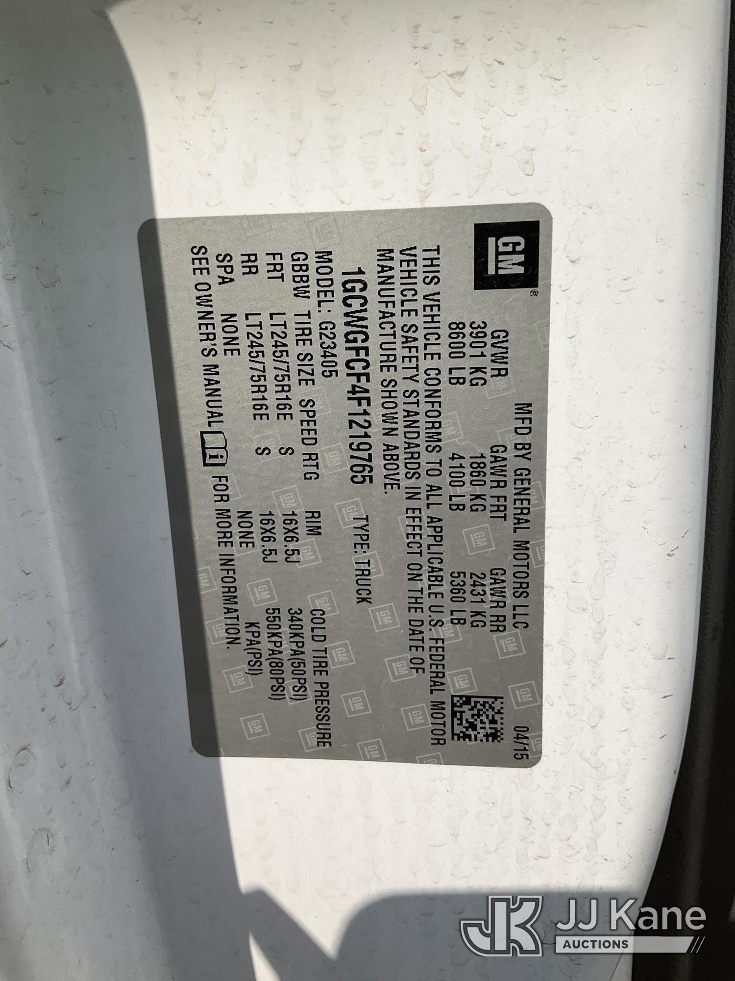 2015 Chevrolet EXPRESS G2500