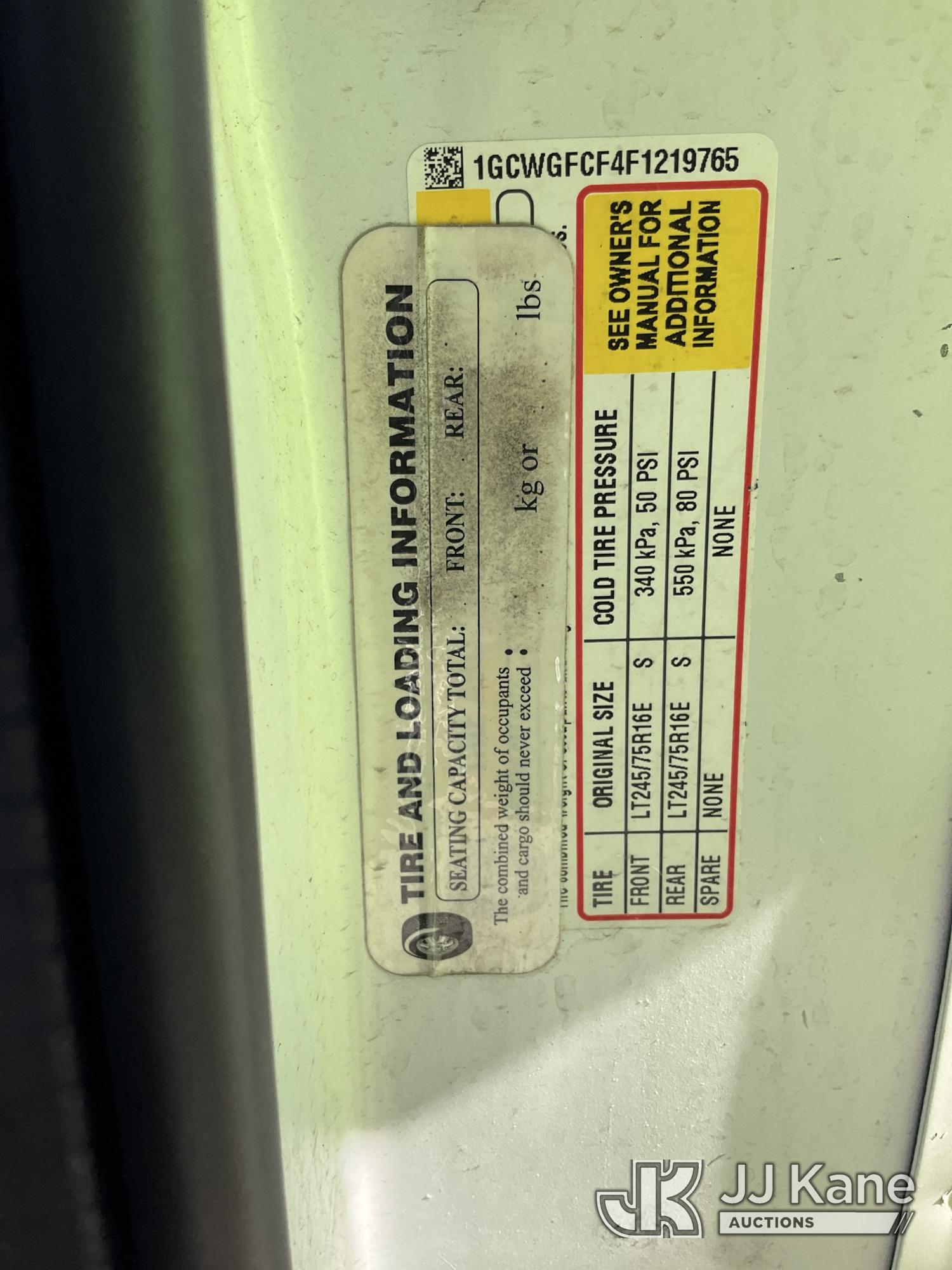 2015 Chevrolet EXPRESS G2500