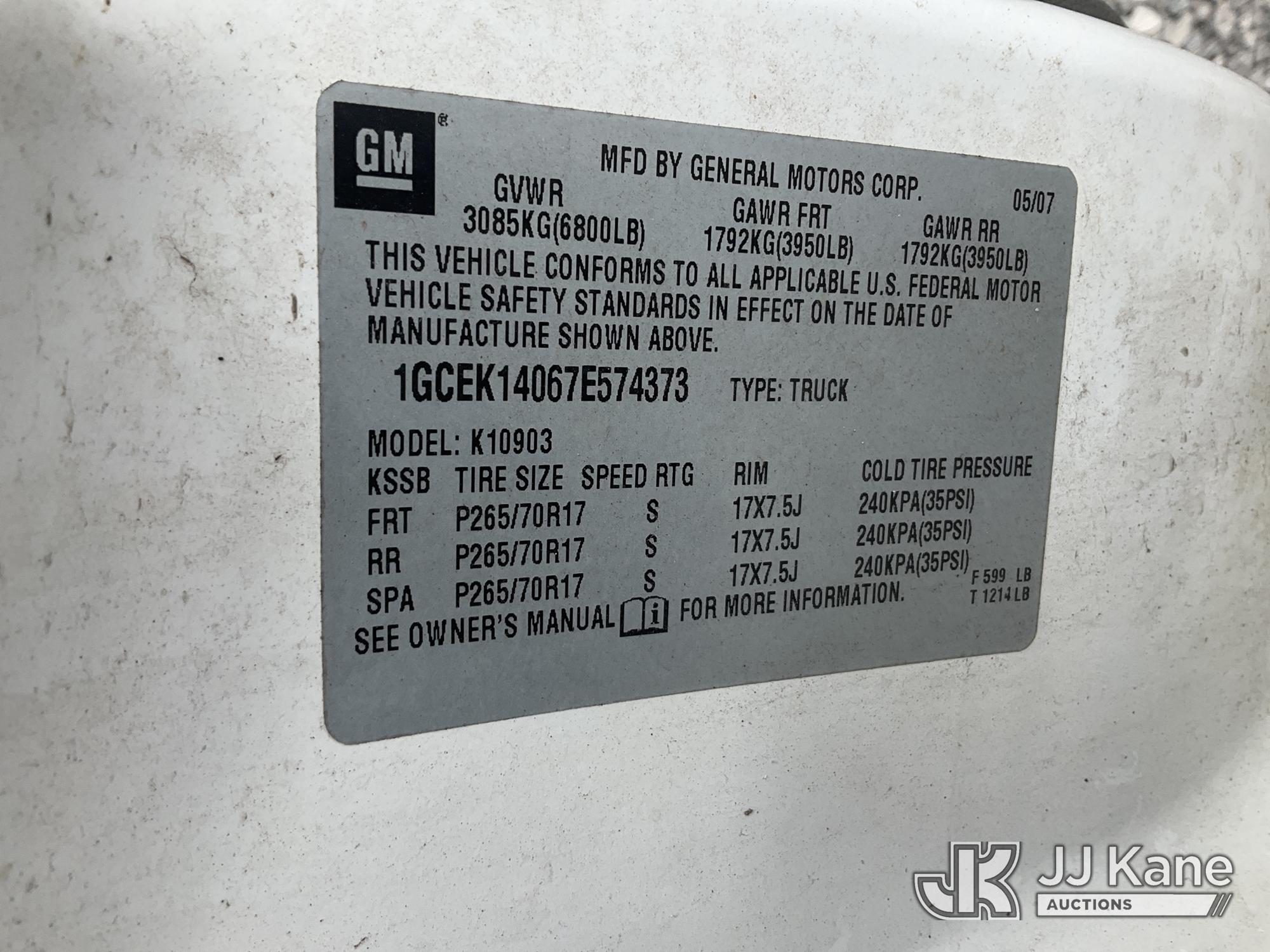 2007 Chevrolet SILVERADO 1500 4X4