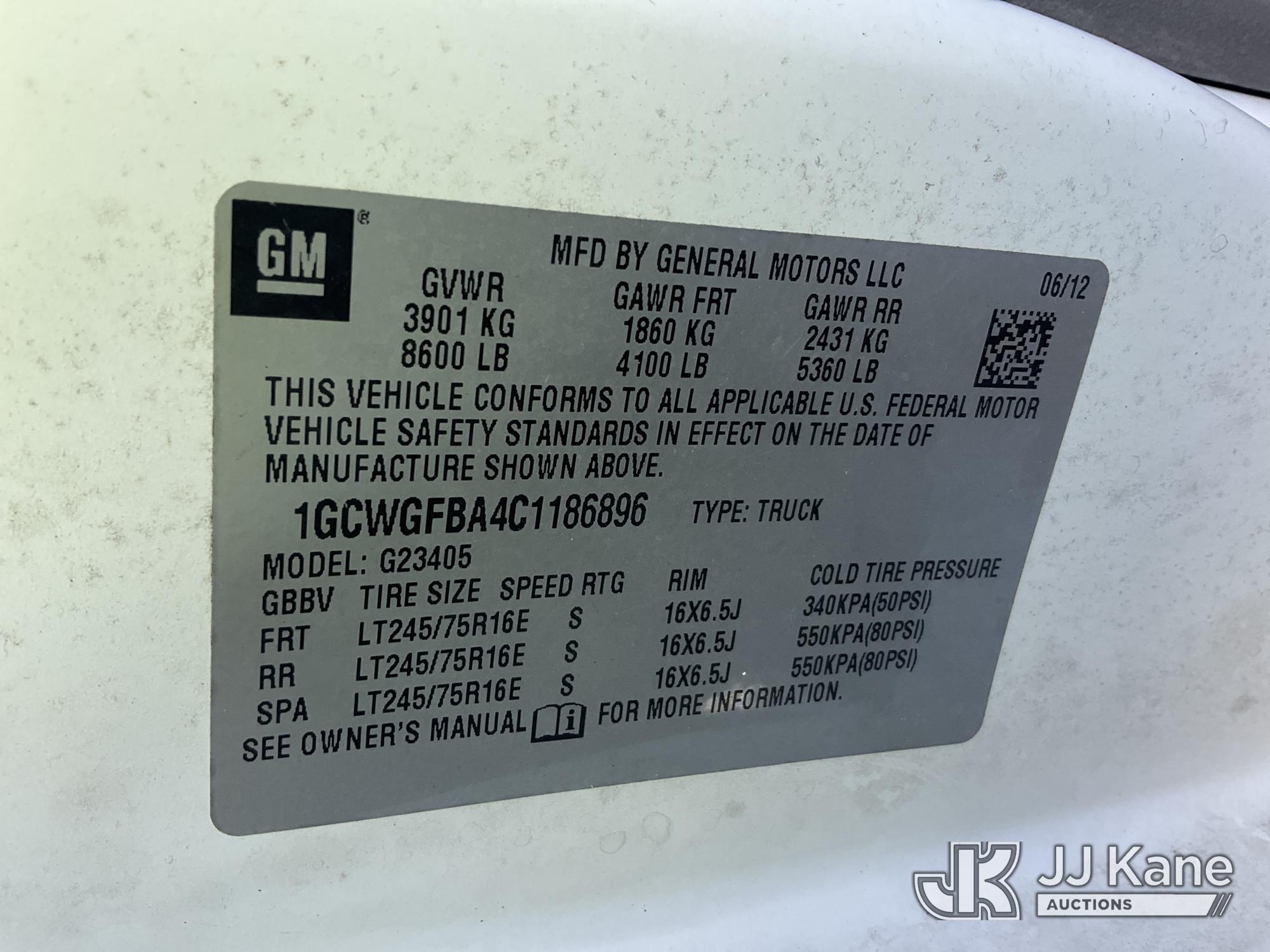 2012 Chevrolet EXPRESS 2500
