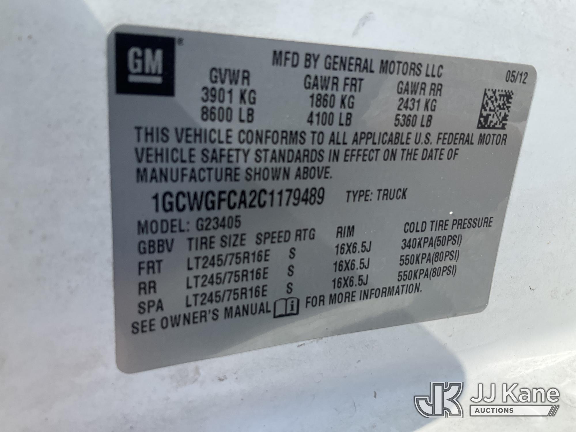 2012 Chevrolet EXPRESS G2500