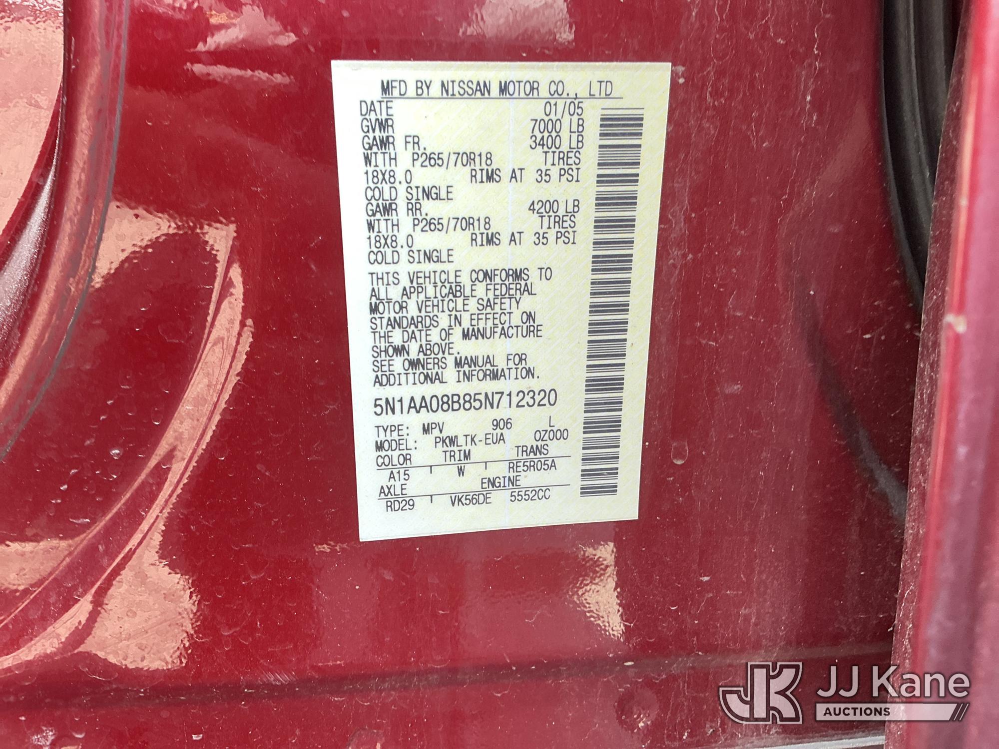 2005 Nissan ARMADA 4X4
