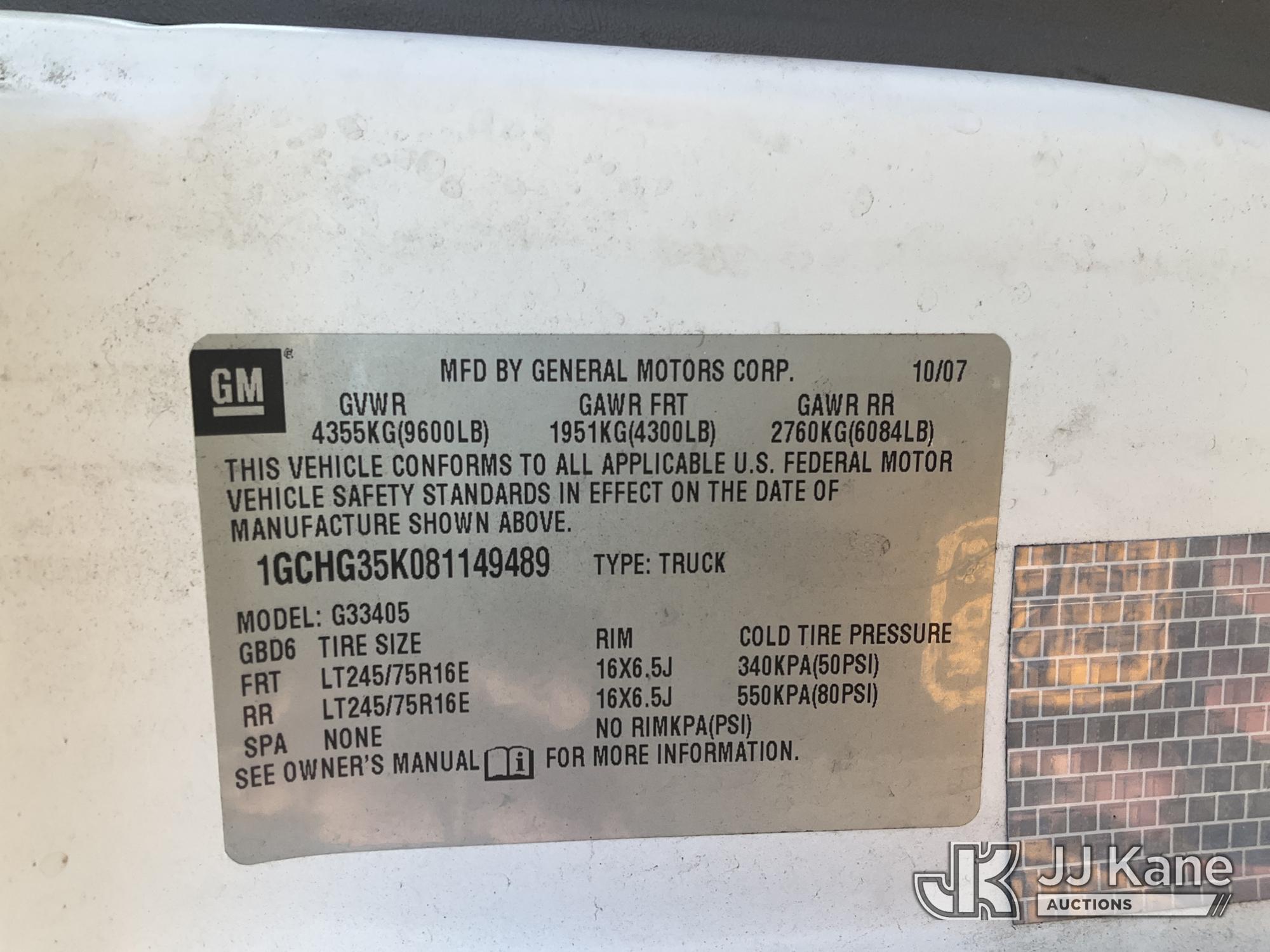 2008 Chevrolet EXPRESS 3500