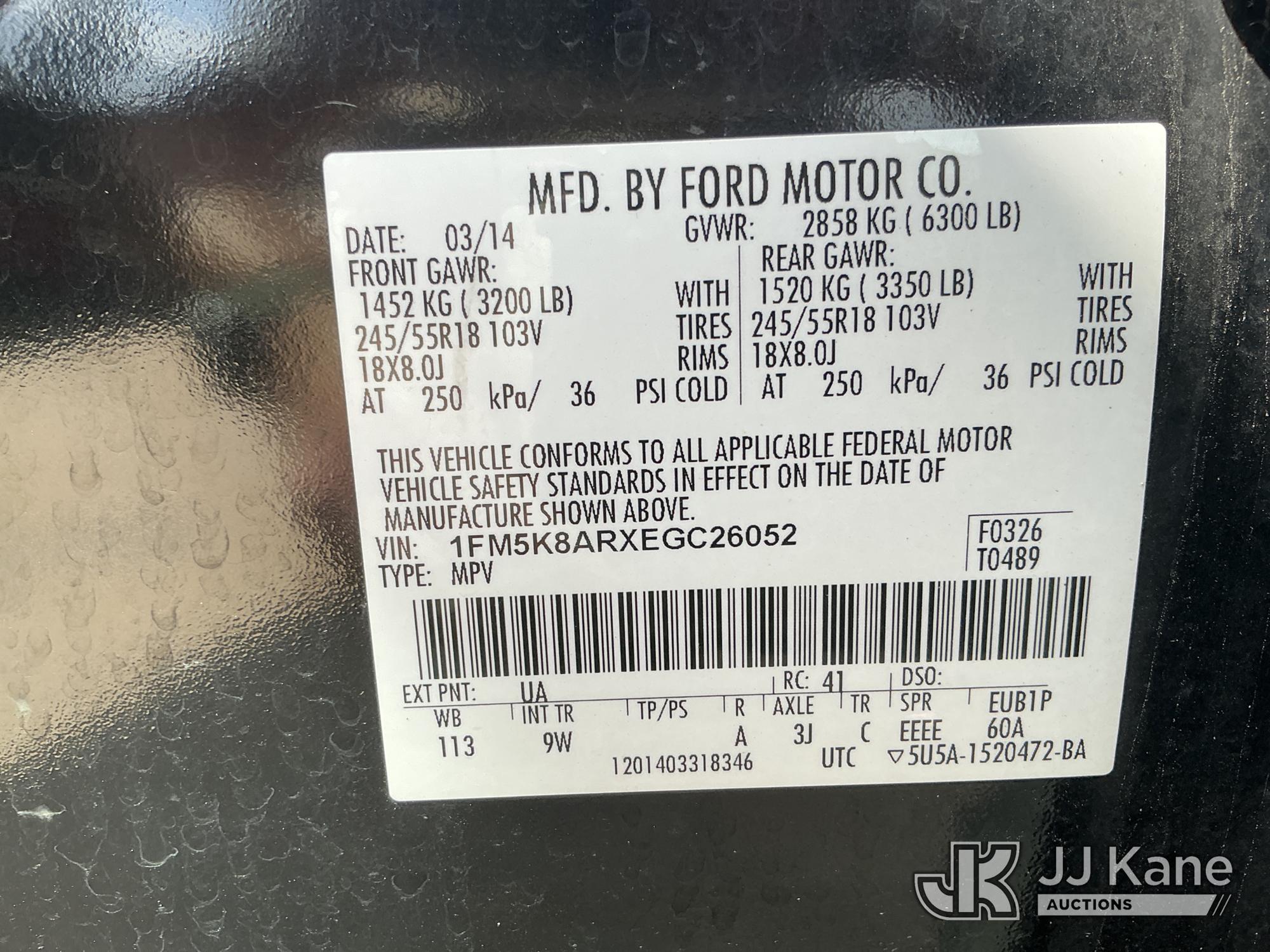 2014 Ford EXPLORER AWD POLICE INTERCEPTOR