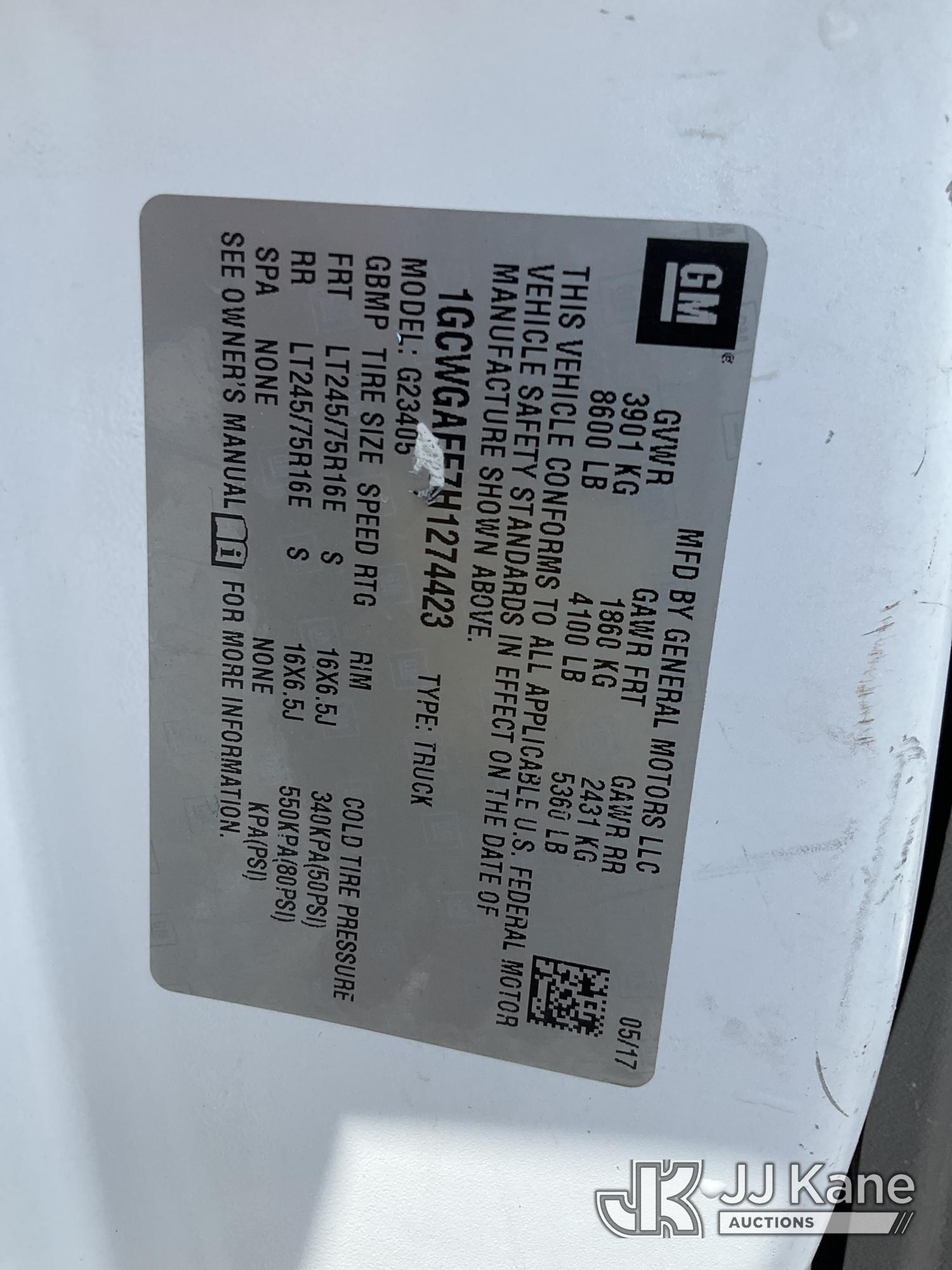 2017 Chevrolet EXPRESS G2500