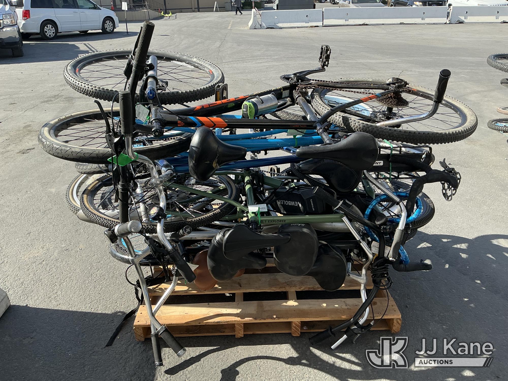 (1 Pallet) Bicycles (Used) NOTE: This unit is being sold AS IS/WHERE IS via Timed Auction and is located in Jurupa Valley