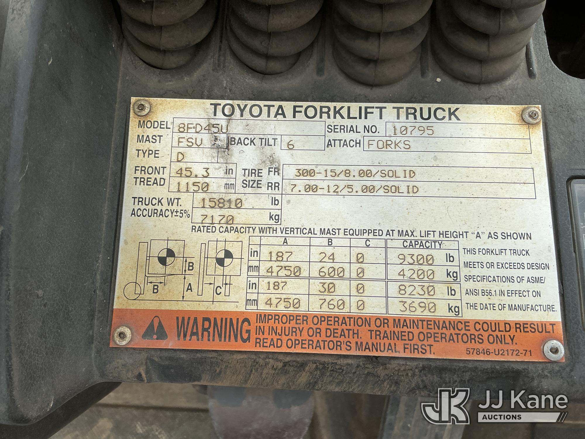 0 Toyota 8FD45U