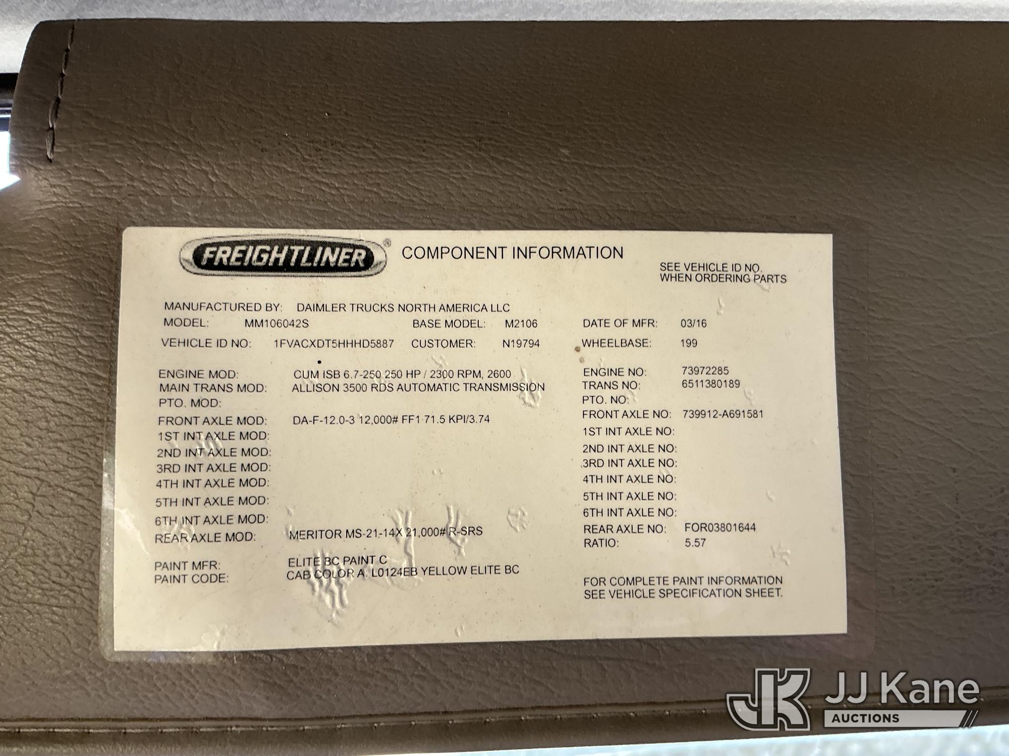 2017 Freightliner M2 106