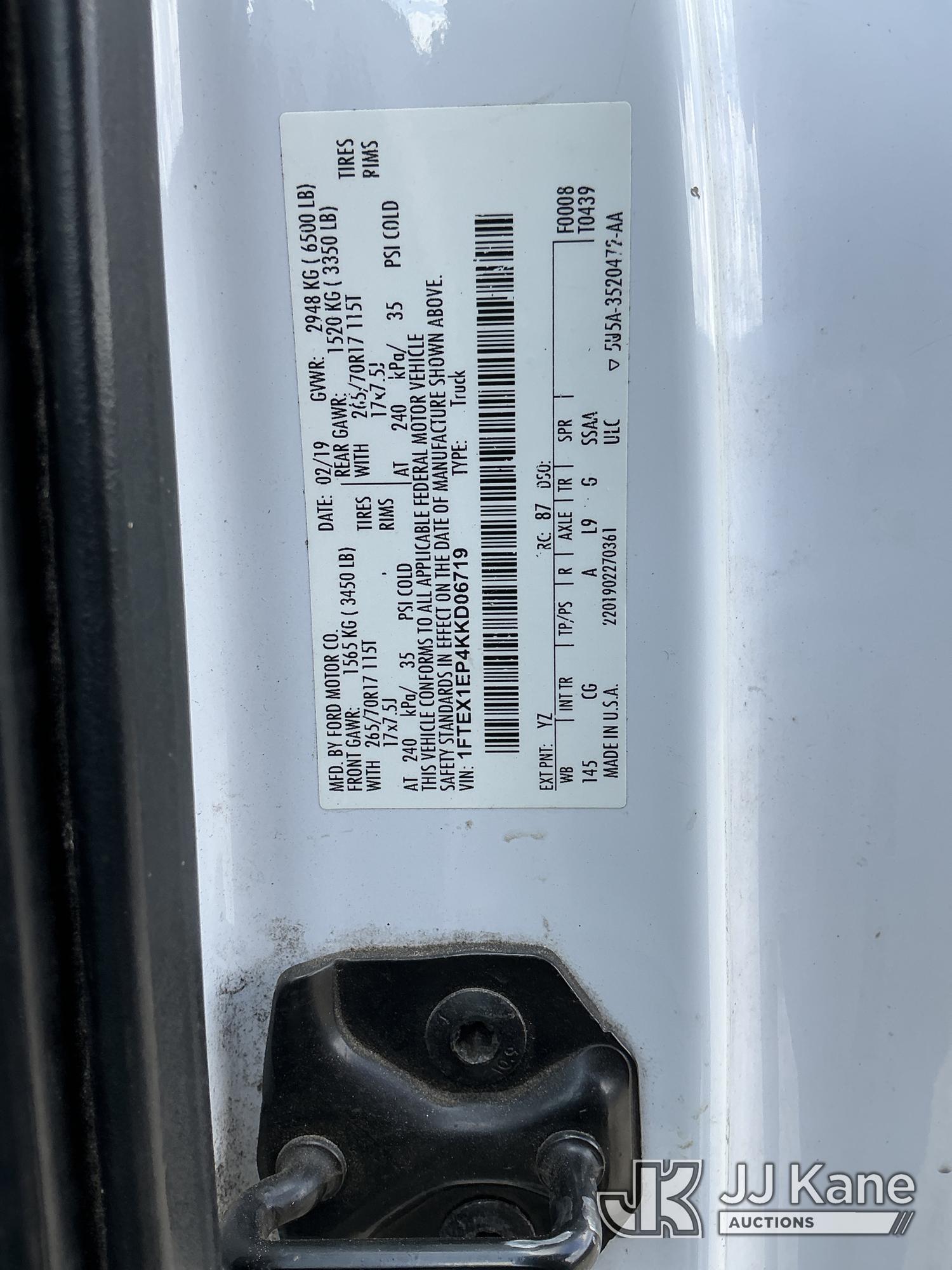 2019 Ford F150 4X4