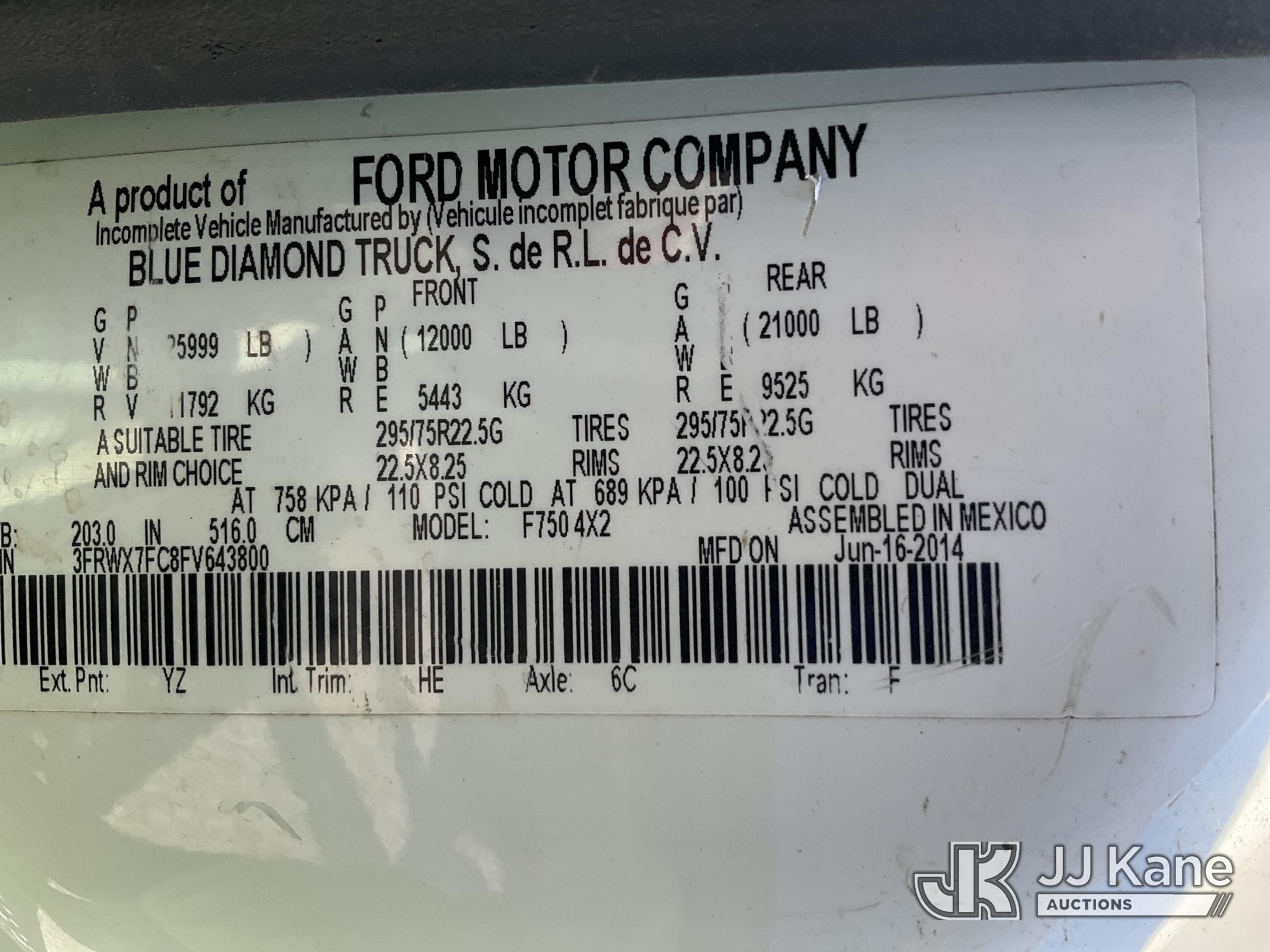 2015 Ford F750