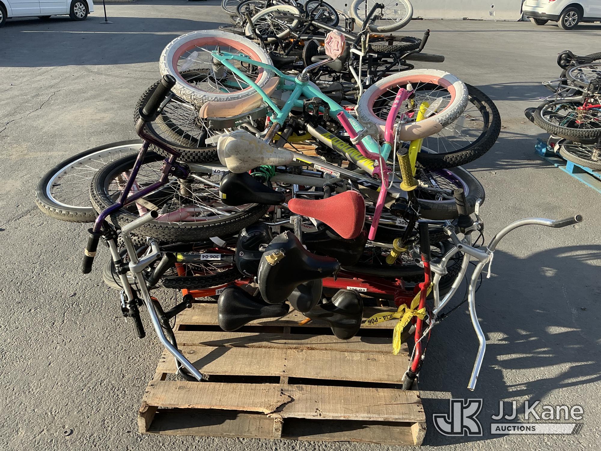 (1 Pallet) Bicycles (Used) NOTE: This unit is being sold AS IS/WHERE IS via Timed Auction and is located in Jurupa Valley
